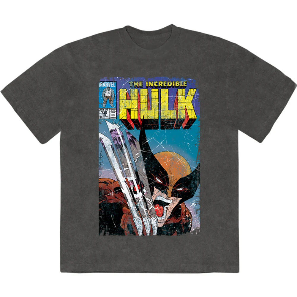 Incredible Hulk Wolverine Stone Wash T-shirt