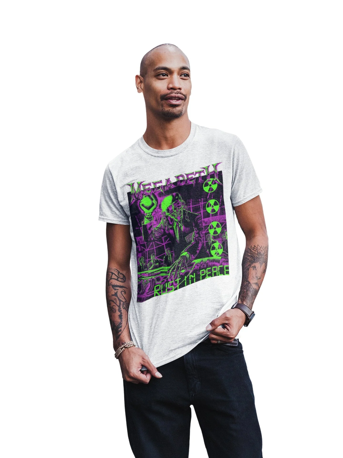 Megadeth - Neon Rust in Peace T-Shirt - Image 2