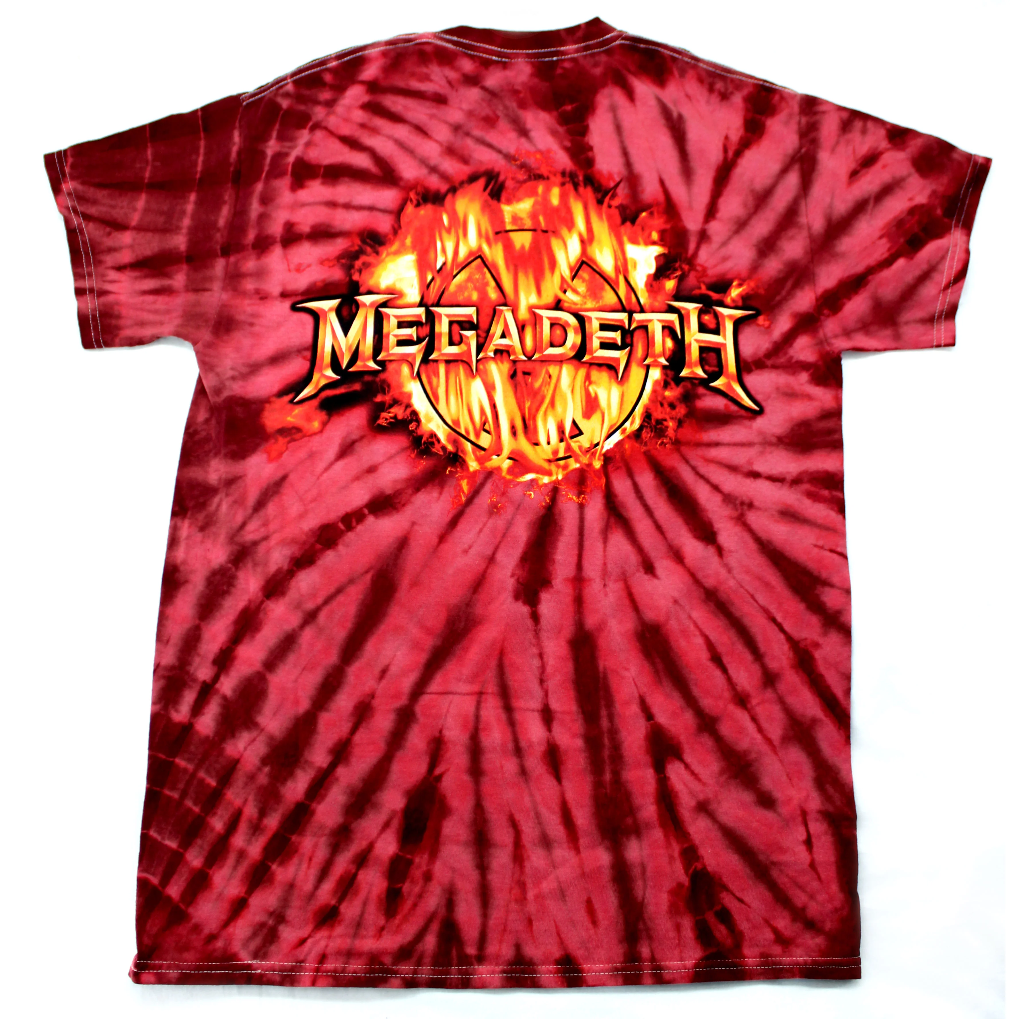 Vic Rattlehead In Flames Tie Dye T-shirt - Image 2