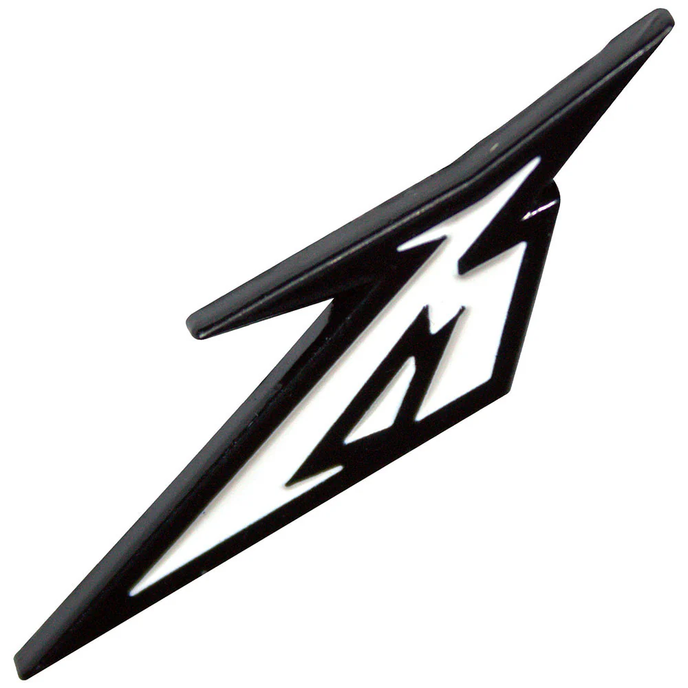 Black & White M Logo Pewter Pin Badge
