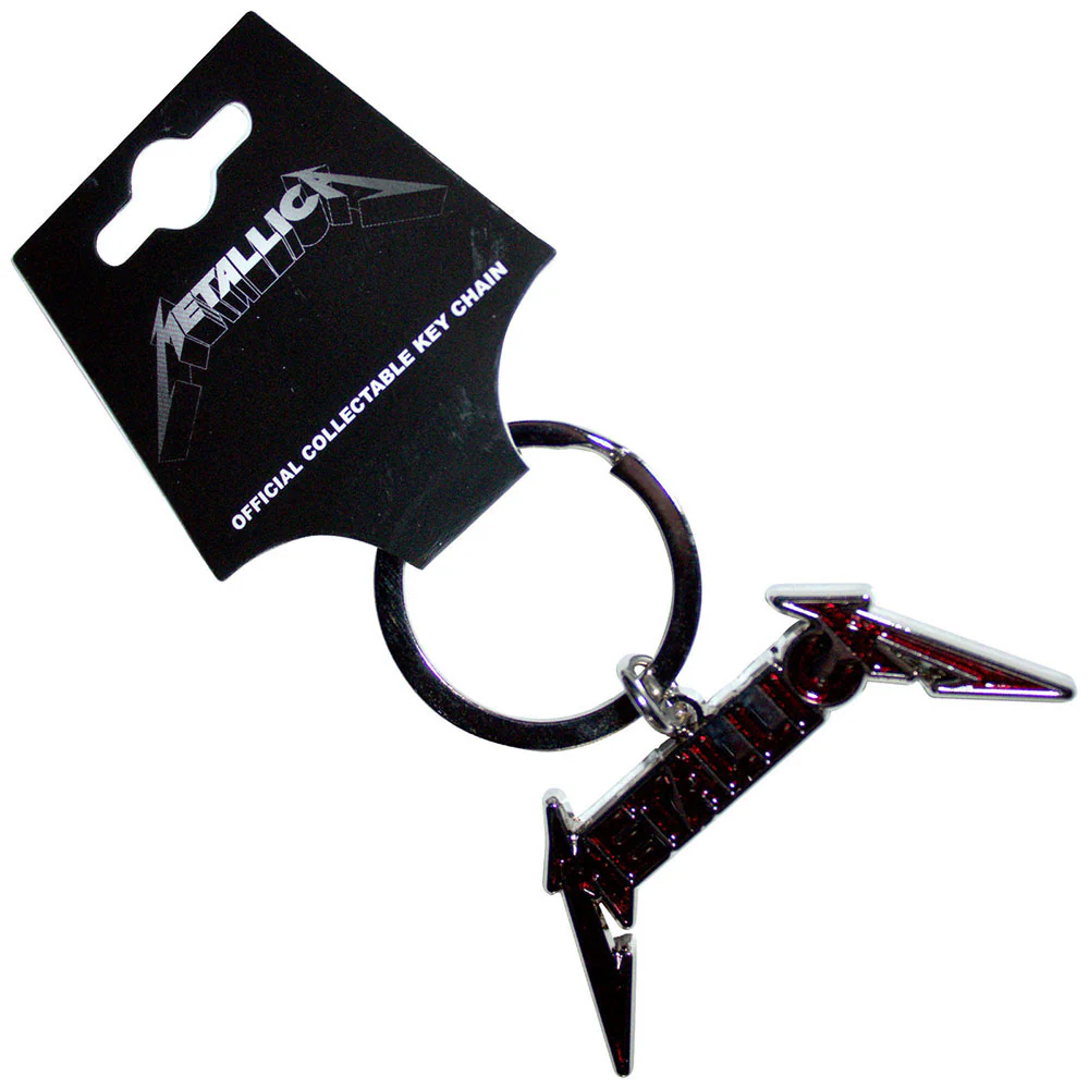 Bright Red Logo Metal Key Chain