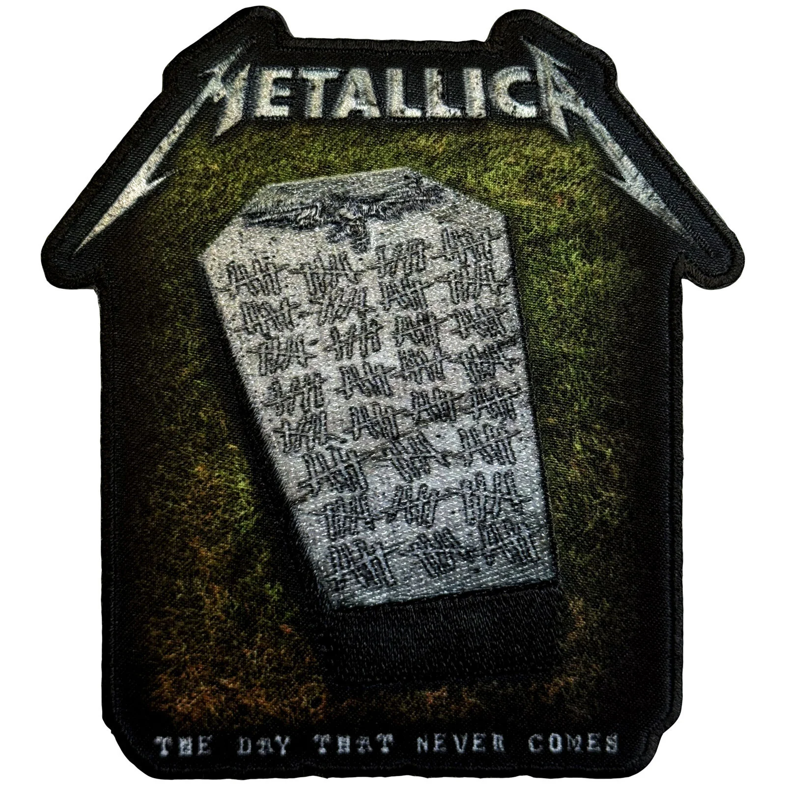 Never Die Tombstone Woven Patch