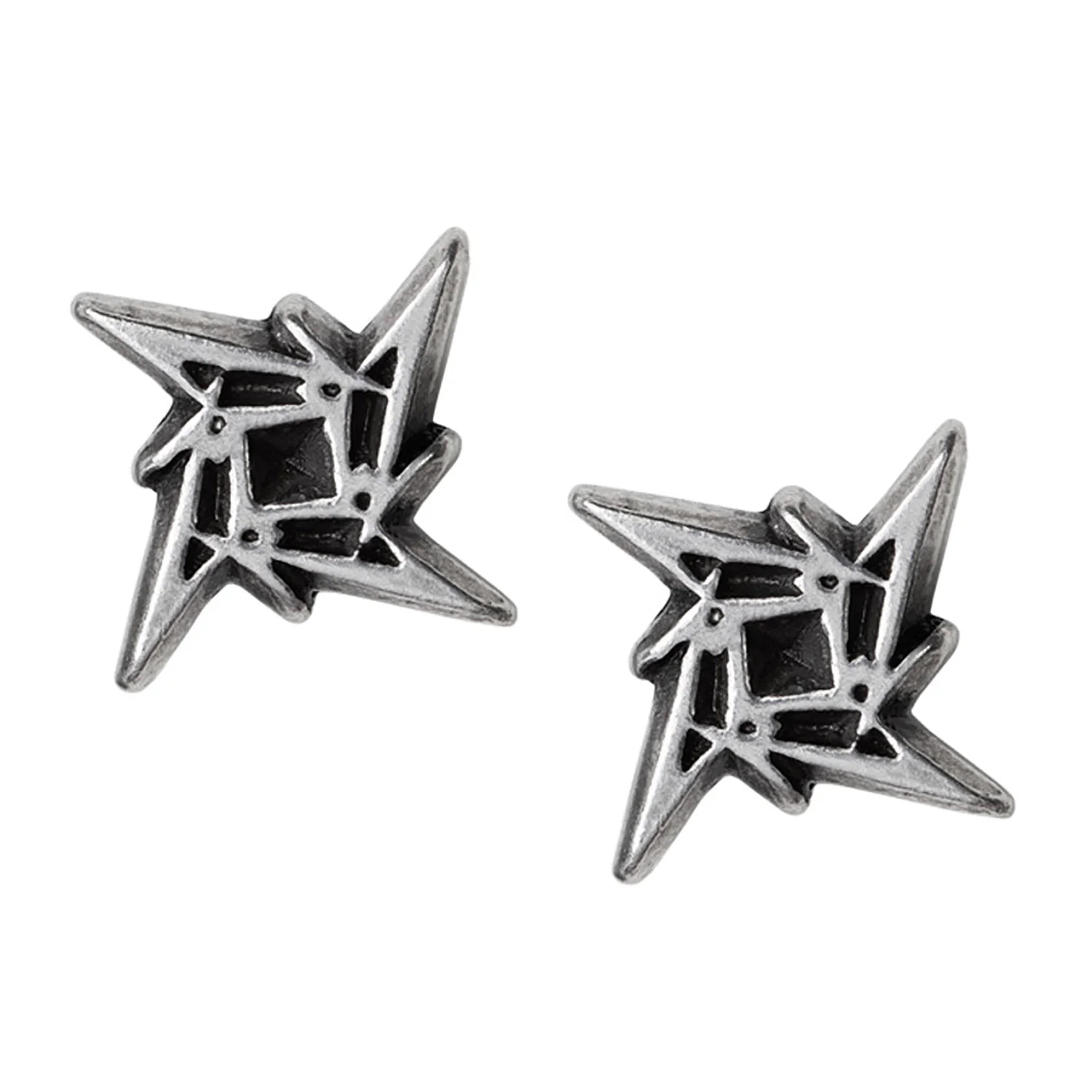 Ninja Star Logo Ear Studs Earrings
