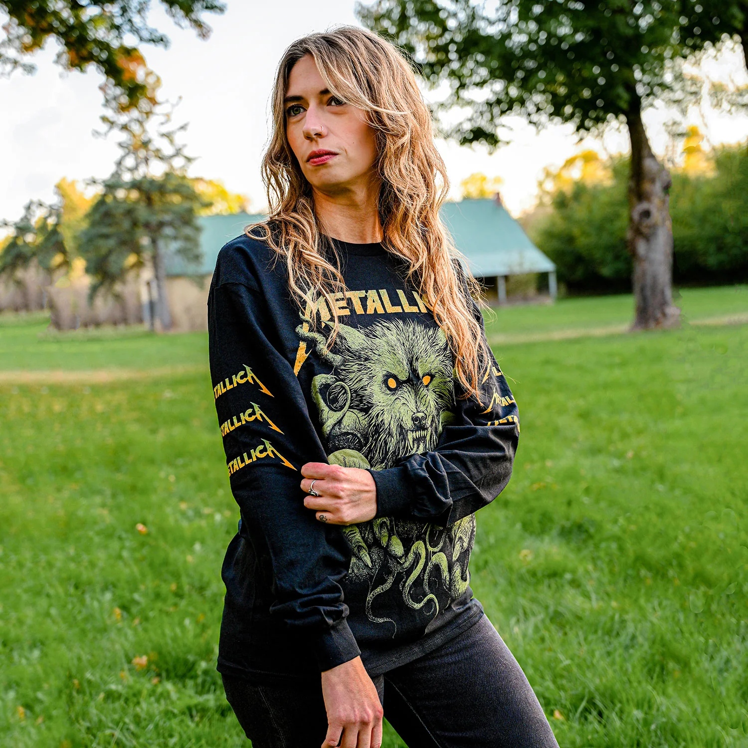 Of Wolf and Ktulu by Rob Borbas (aka Grindesign) (Rockabilia Exclusive) Long Sleeve - Image 2