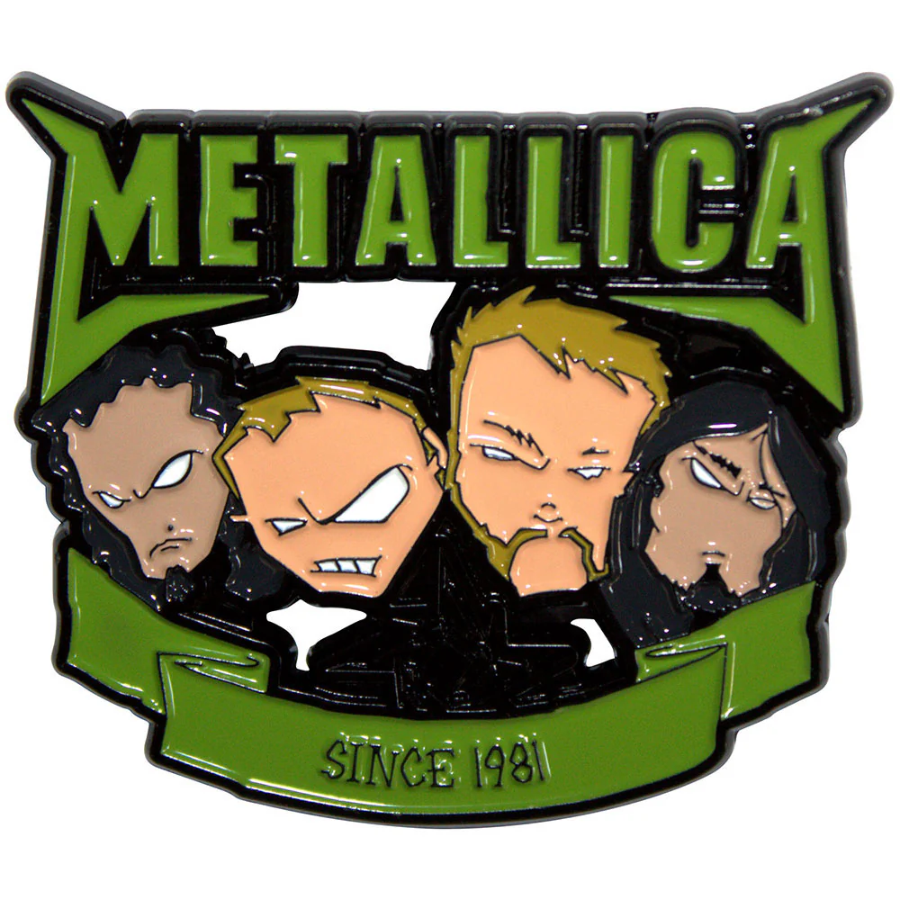 Since 1981 Heads Pewter Pin Badge