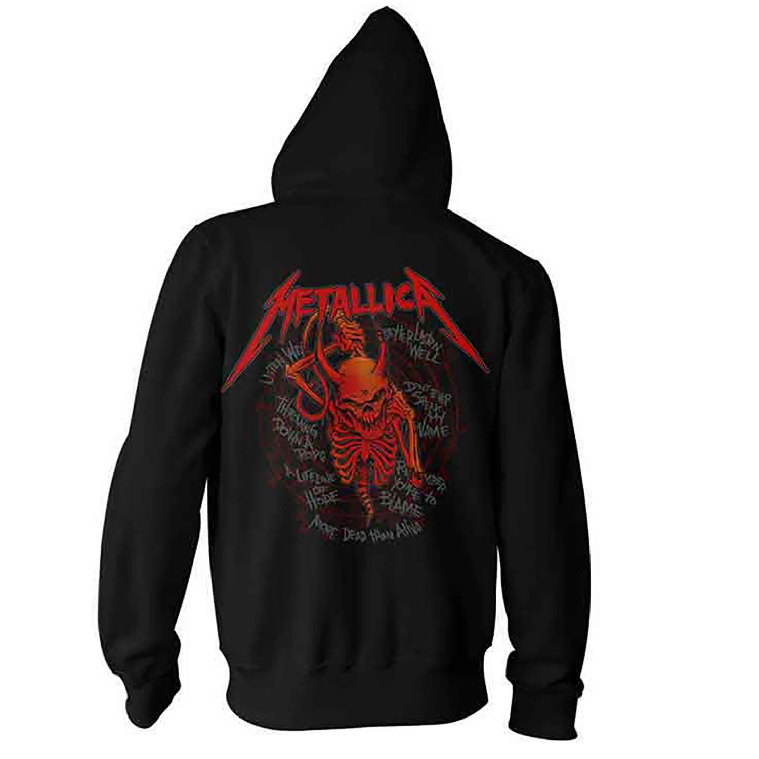 Skull Screaming Red Hooded Sweatshirt - Image 2