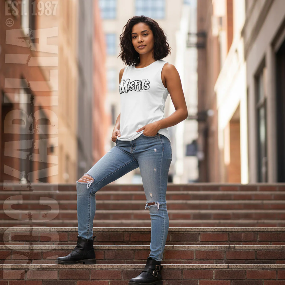 Misfits Logo Outline Womens Tank - Image 2