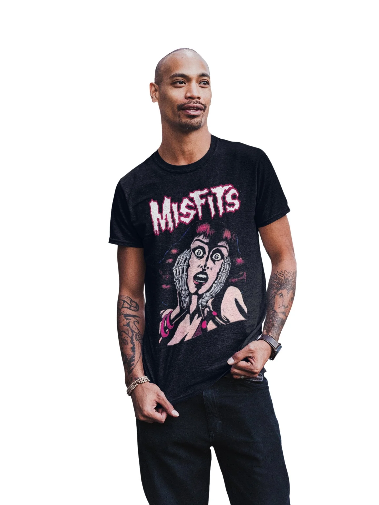Misfits - Screaming Jumbo Print T-Shirt - Image 2