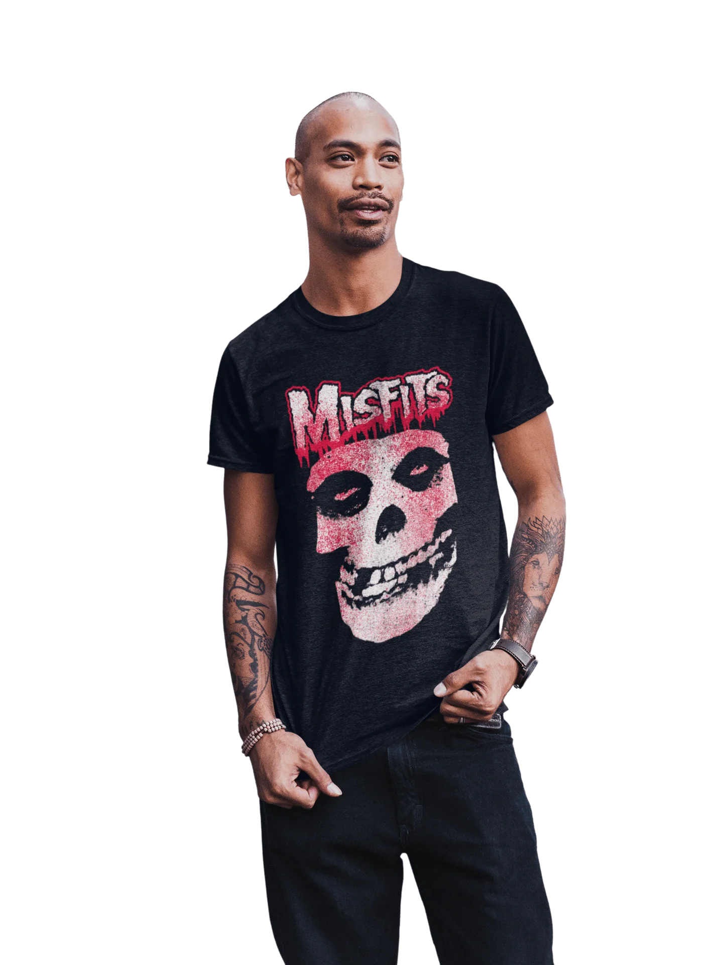 Misfits - Tagged Skull T-Shirt - Image 2