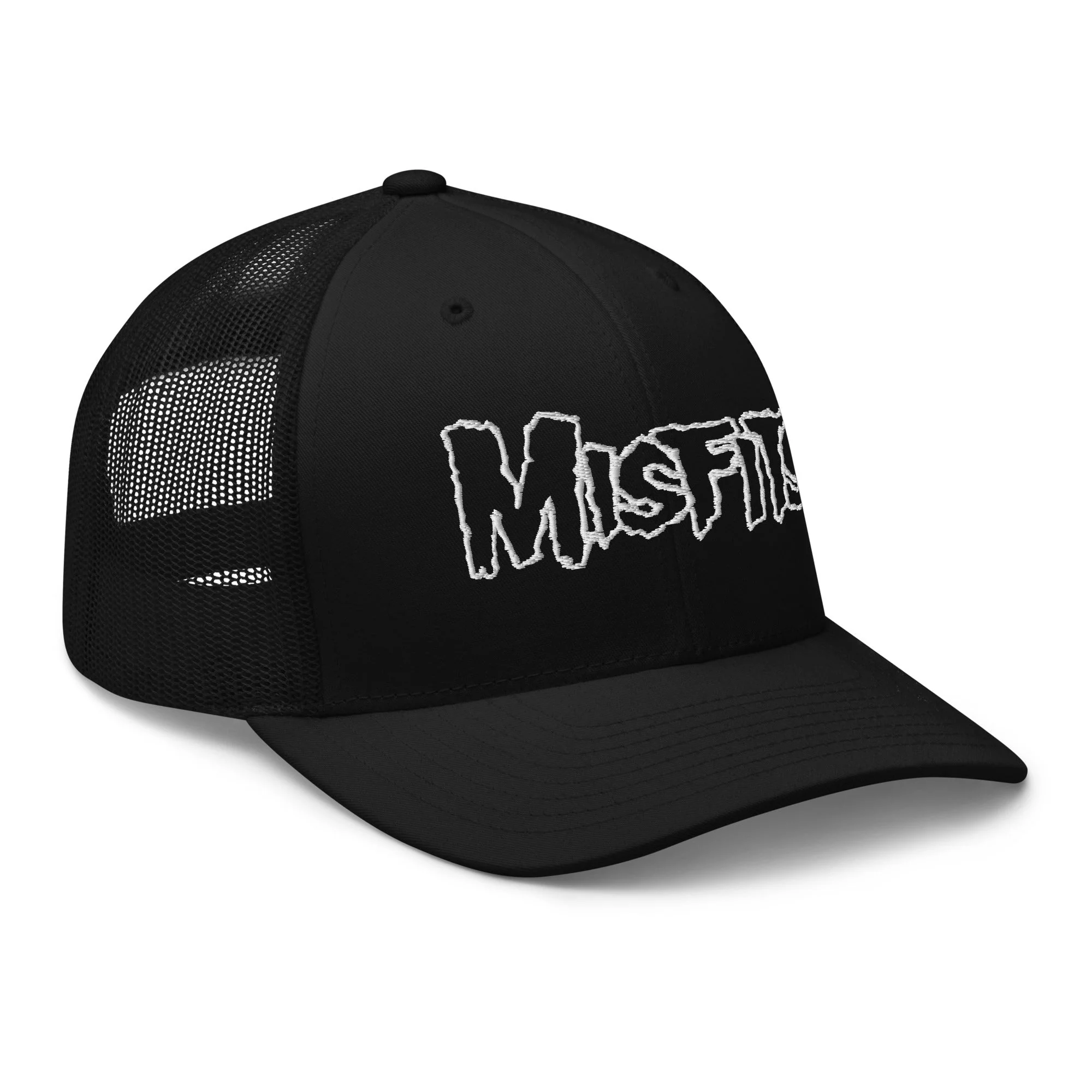 Misfits - White Drip Logo Trucker HD Embroidered Hat - Image 3