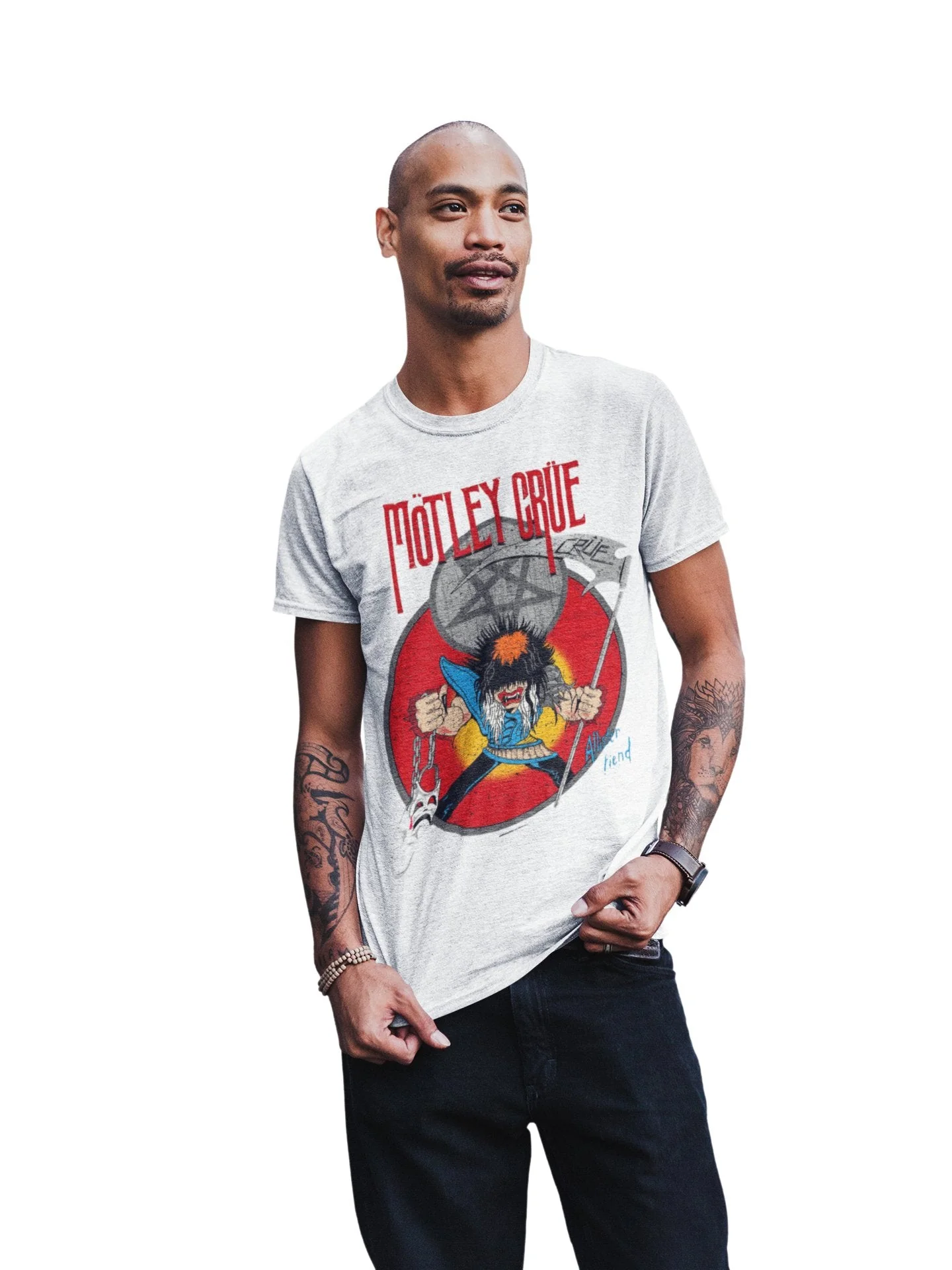 Motley Crue - Allister Reaper Jumbo Print T-Shirt - Image 2