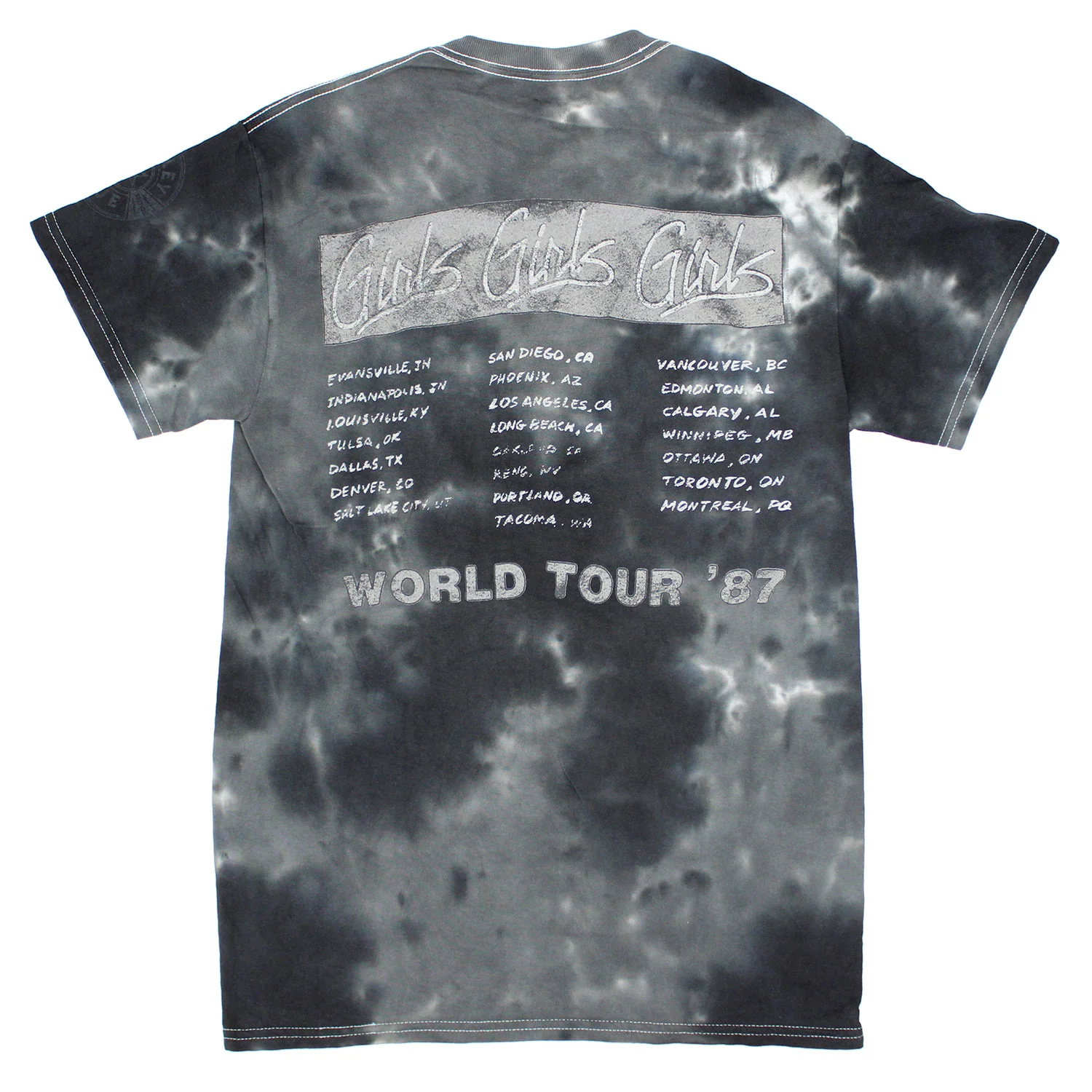 Girls Girls Girls World Tour '87 Tie Dye T-shirt - Image 2