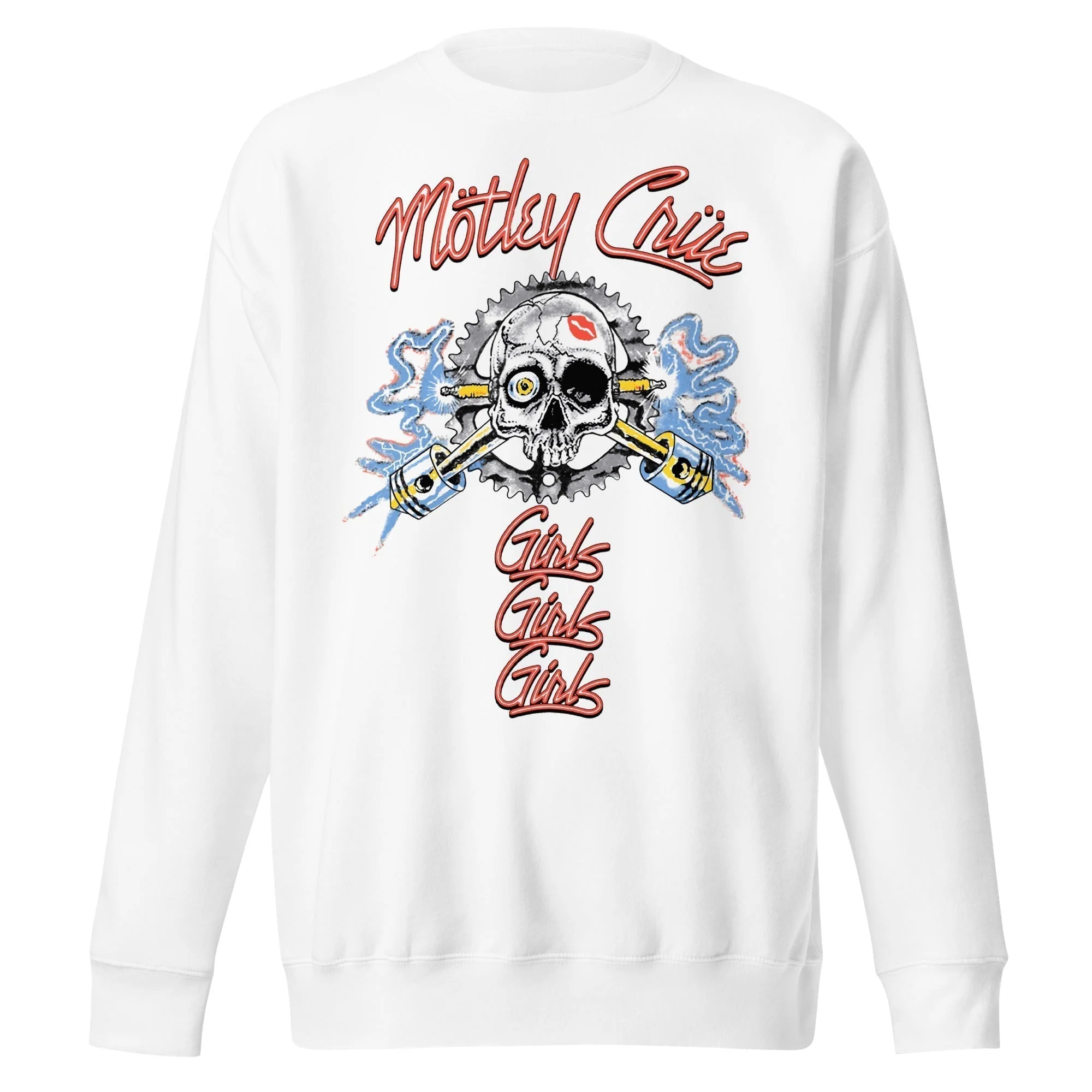 Motley Crue - Girl's Skull Jumbo Print Sweatshirt