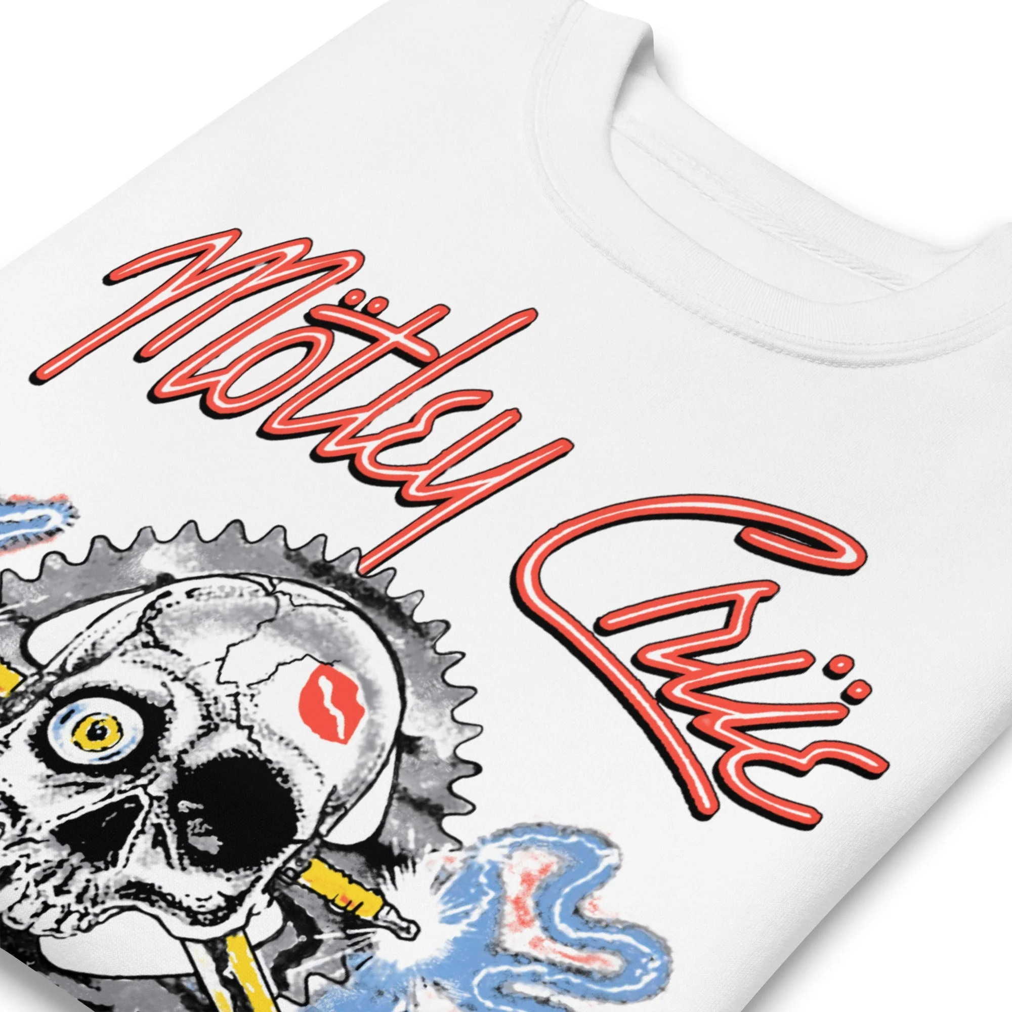 Motley Crue - Girl's Skull Jumbo Print Sweatshirt - Image 2