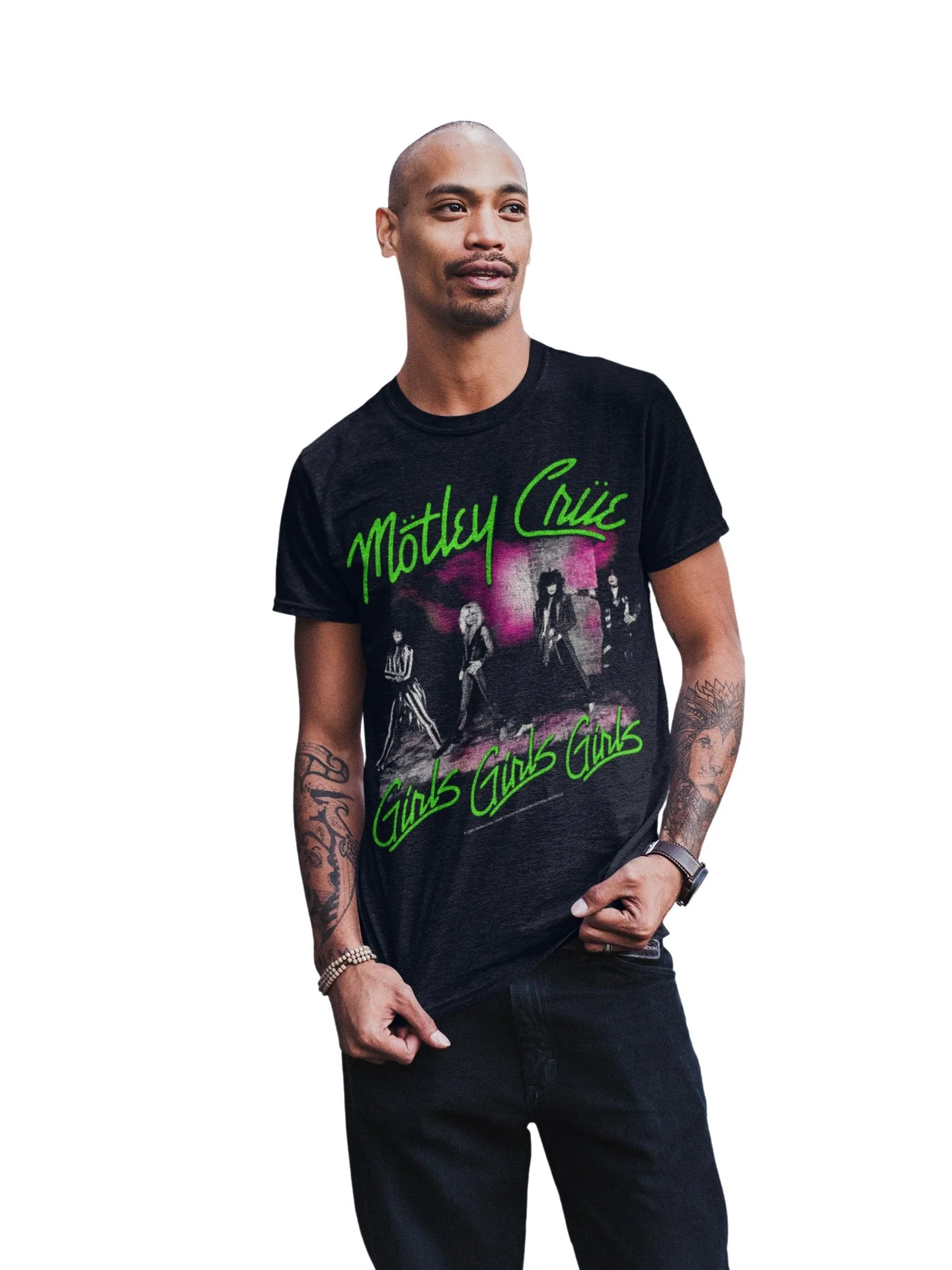 Motley Crue - Green Girls T-Shirt - Image 2