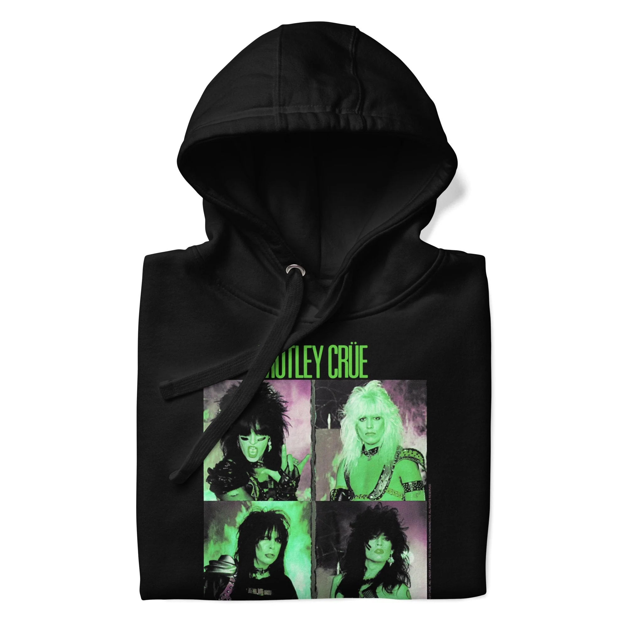 Motley Crue - Green Shout Classic Hoodie - Image 2