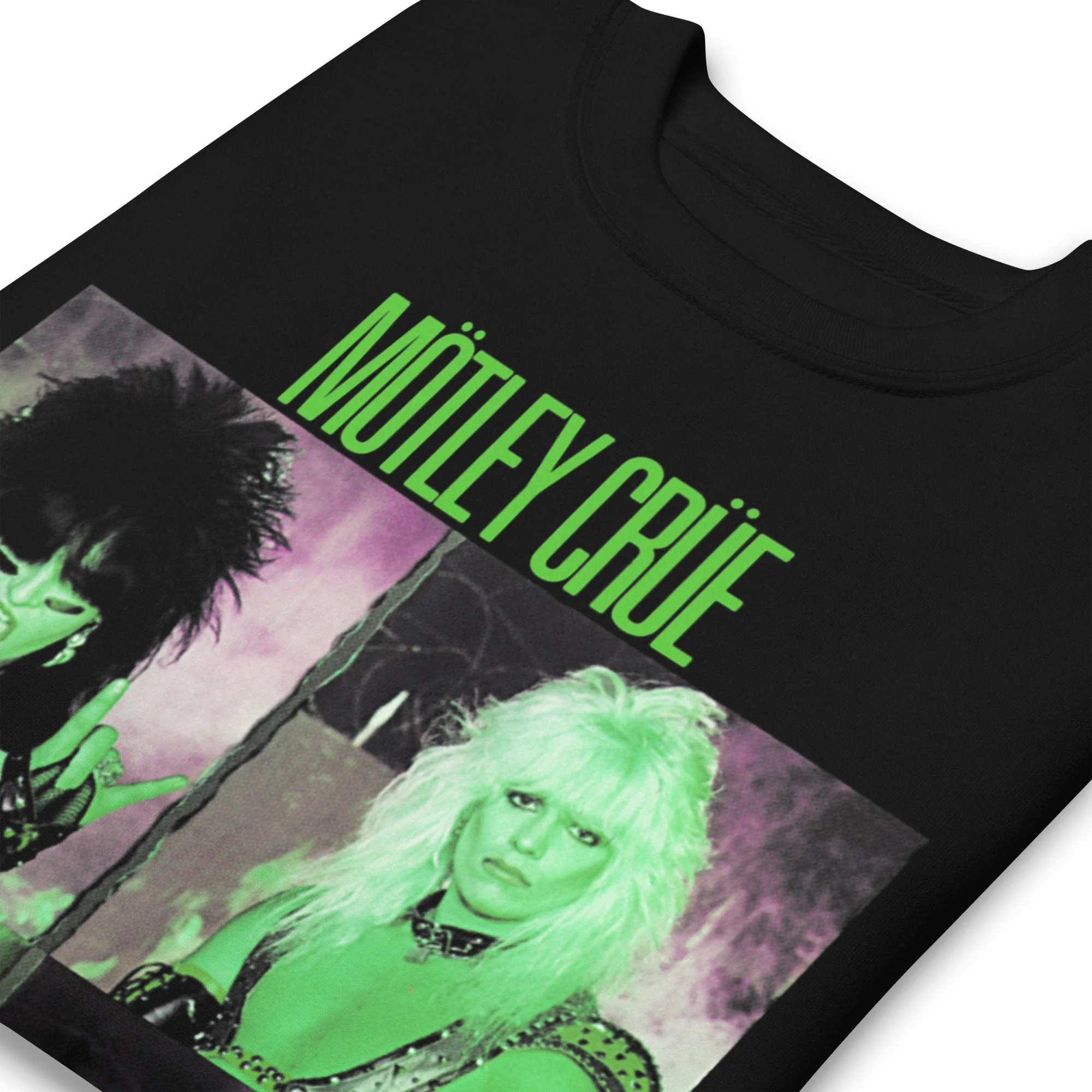 Motley Crue - Green Shout Jumbo Print Sweatshirt - Image 2