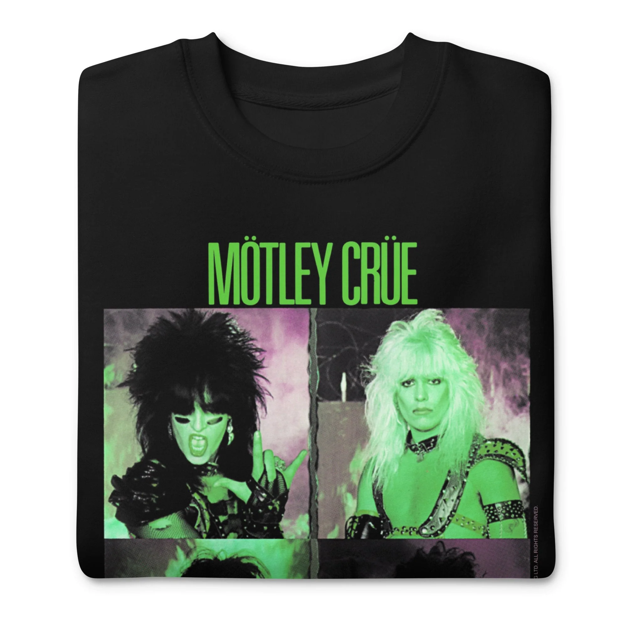 Motley Crue - Green Shout Jumbo Print Sweatshirt - Image 3