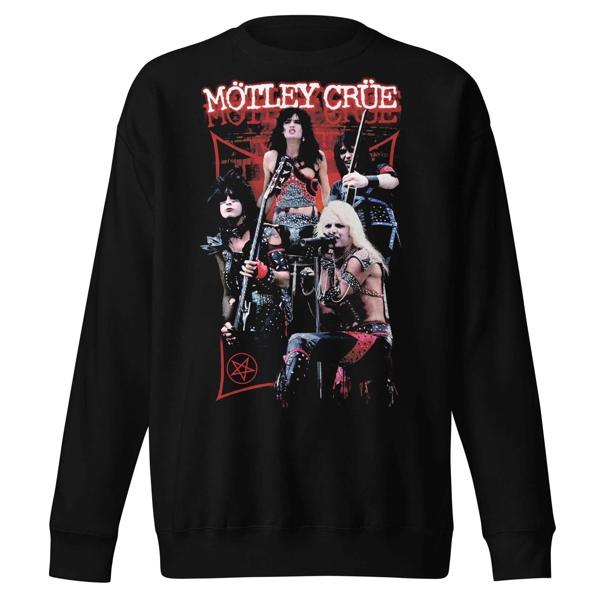 Motley Crue - Live Jumbo Print Sweatshirt
