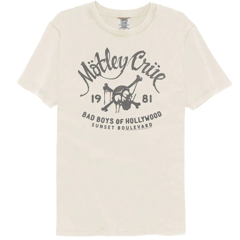 Motley Crue Bad Boys 1981 Comfort Color T-shirt