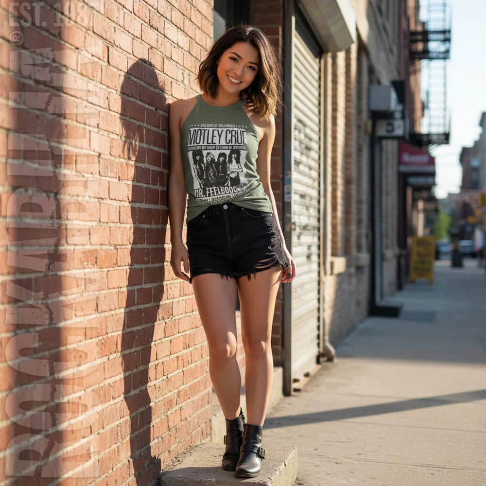 Motley Crue Dr Feelgood Songs Womens Tank - Image 2