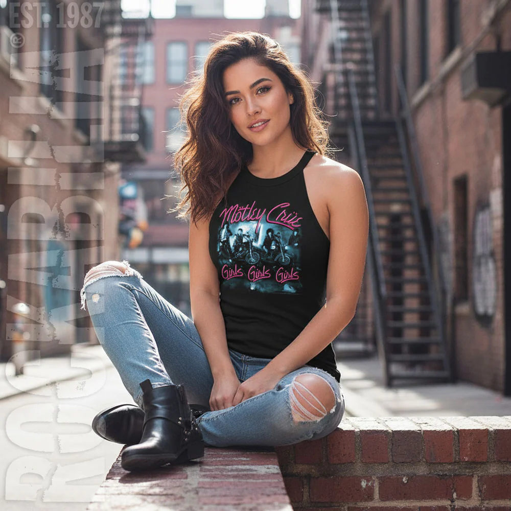 Motley Crue Girls Girls Girls Womens Tank - Image 2