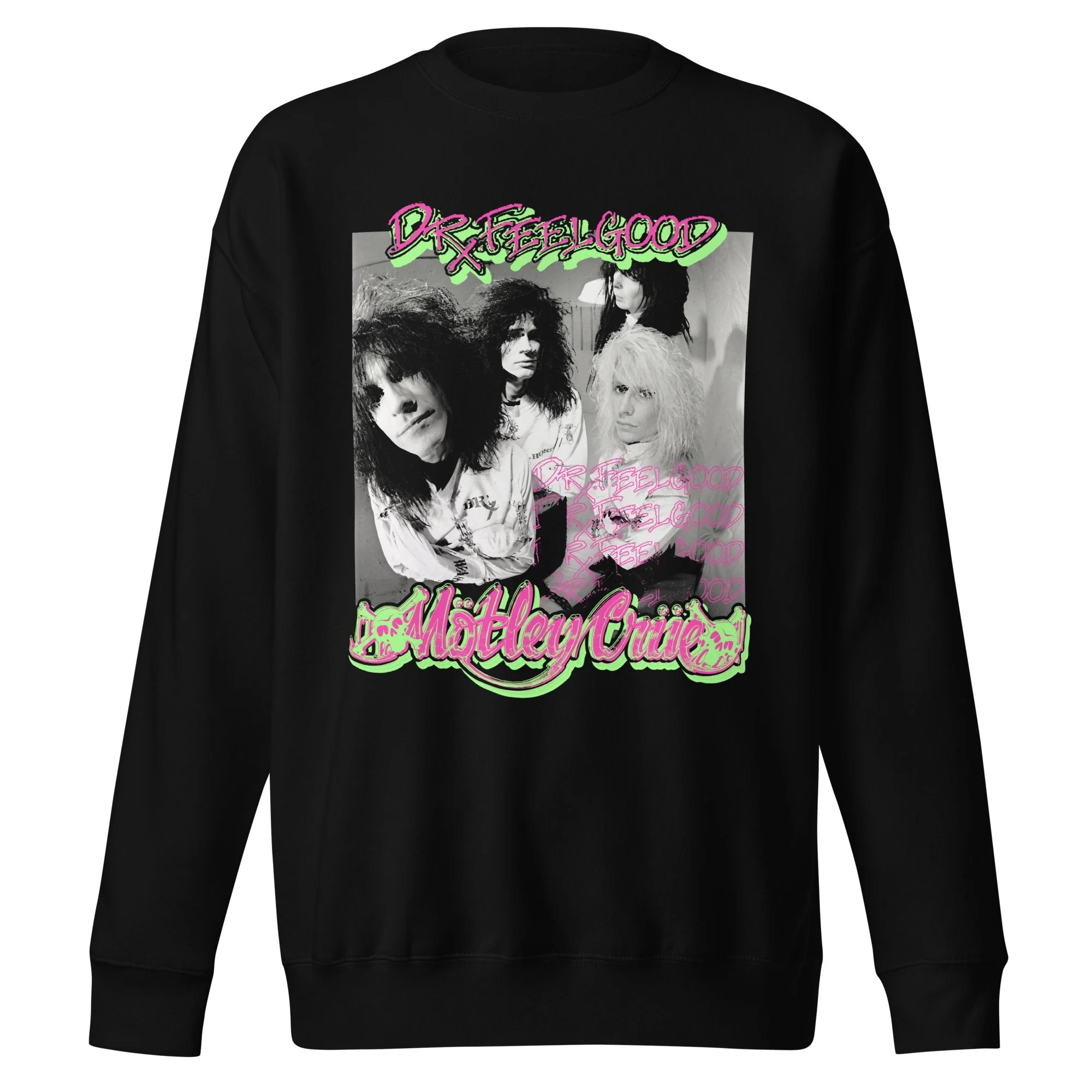 Motley Crue - Neon Trip Dr. Feelgood Jumbo Print Sweatshirt