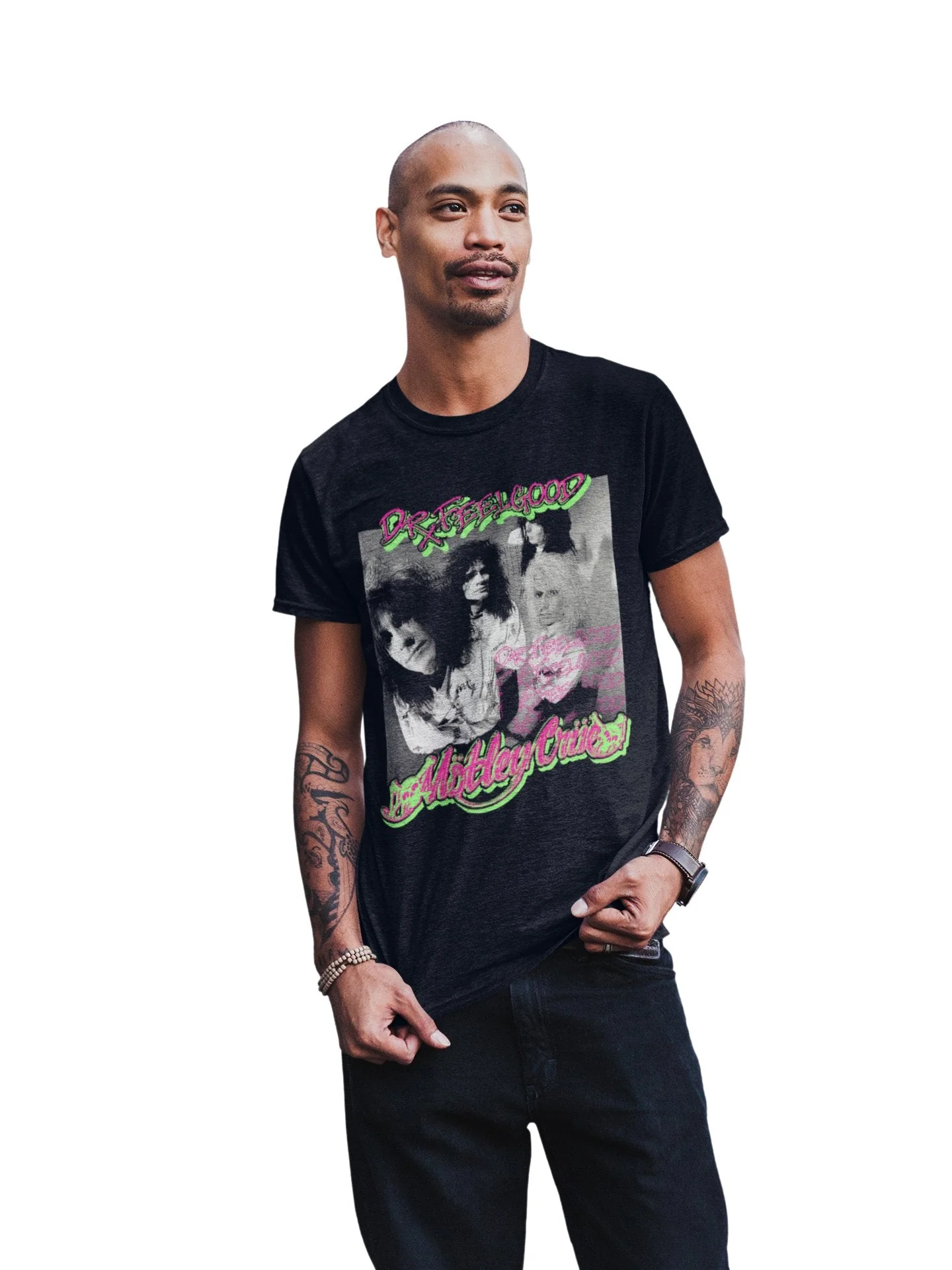 Motley Crue - Neon Trip Dr. Feelgood T-Shirt - Image 3