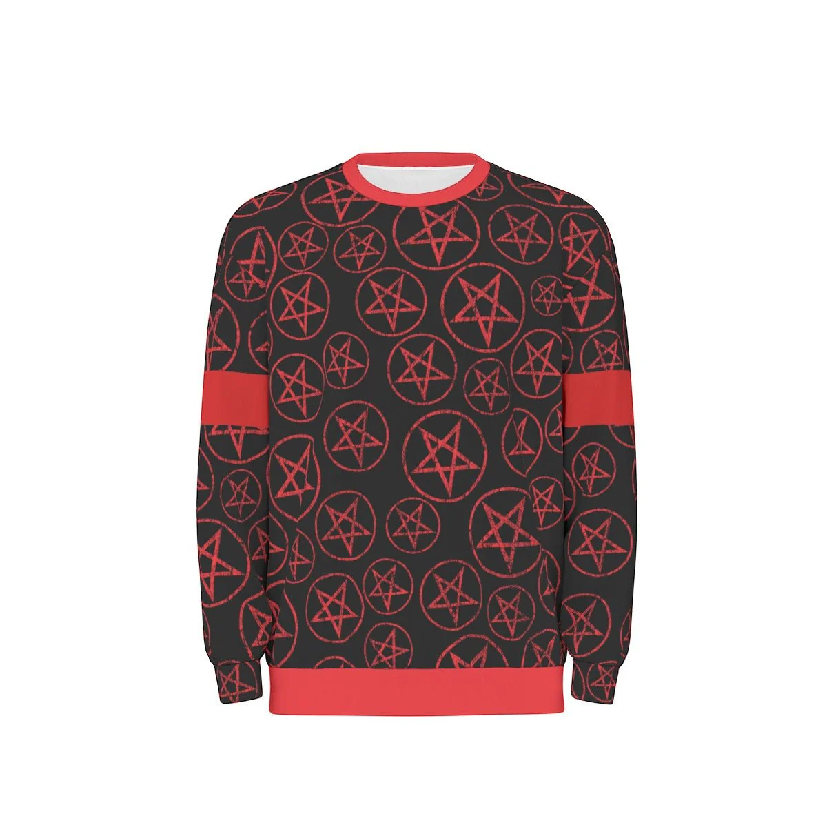 Motley Crue - Pentagram Drop Shoulder Sweatshirt - Image 2