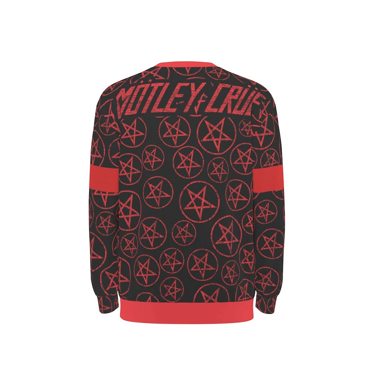 Motley Crue - Pentagram Drop Shoulder Sweatshirt - Image 3