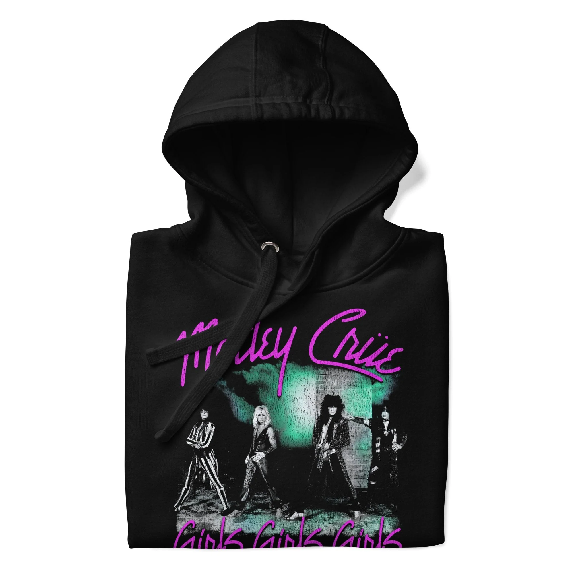 Motley Crue - Pink Girls Classic Hoodie - Image 2