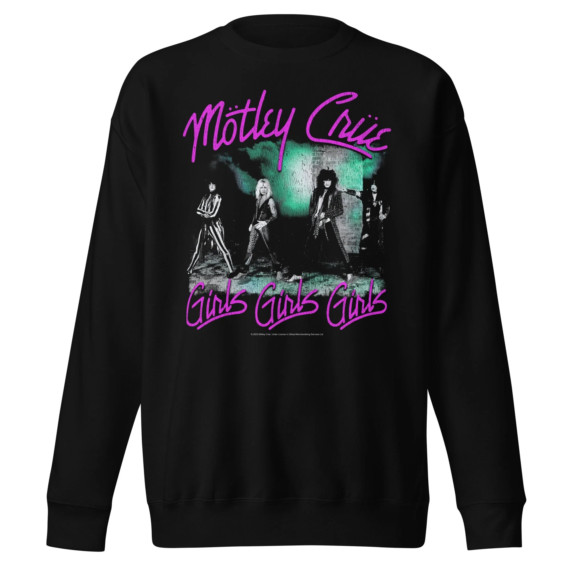 Motley Crue - Pink Girls Jumbo Print Sweatshirt