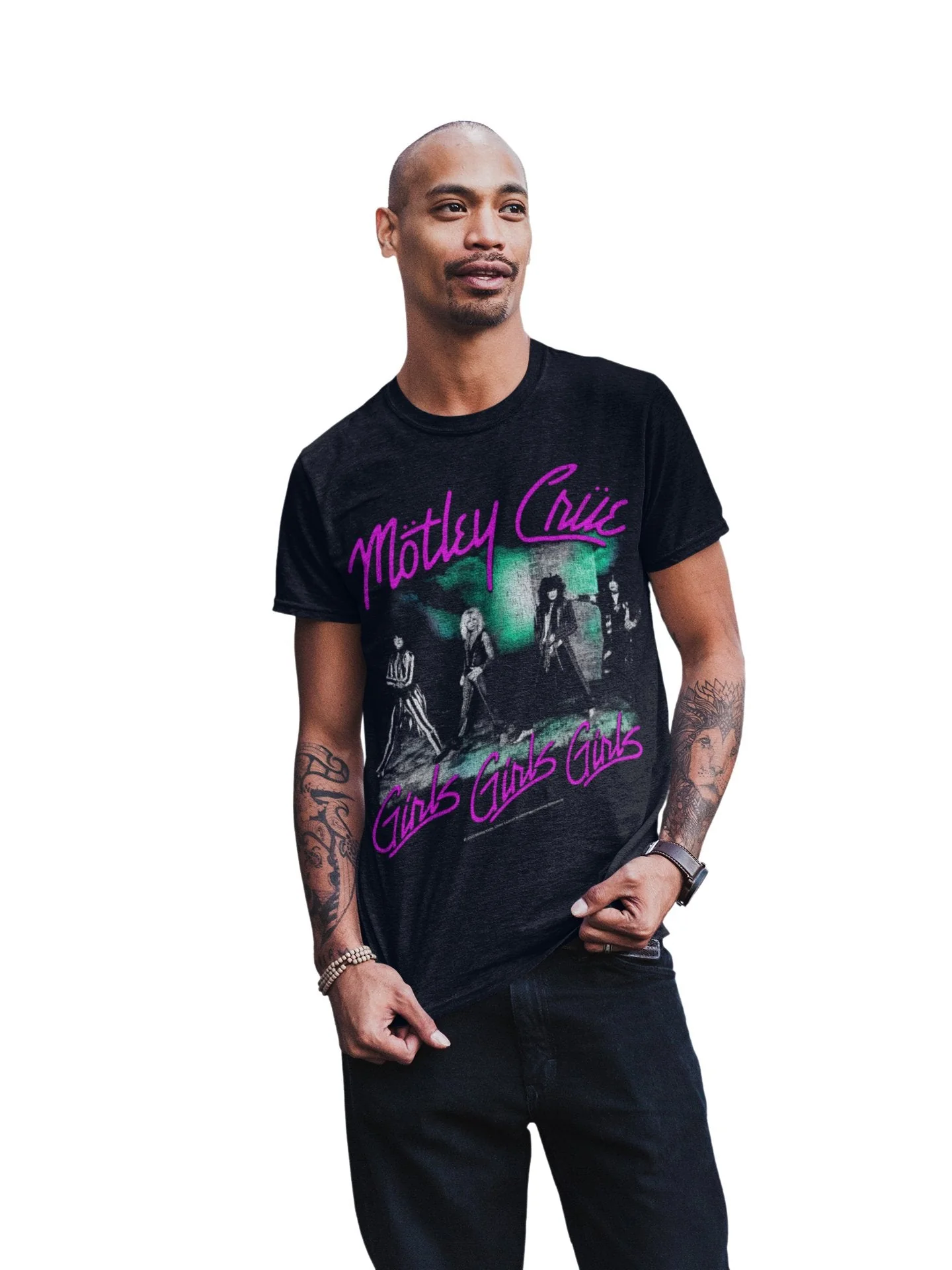 Motley Crue - Pink Girls T-Shirt - Image 3