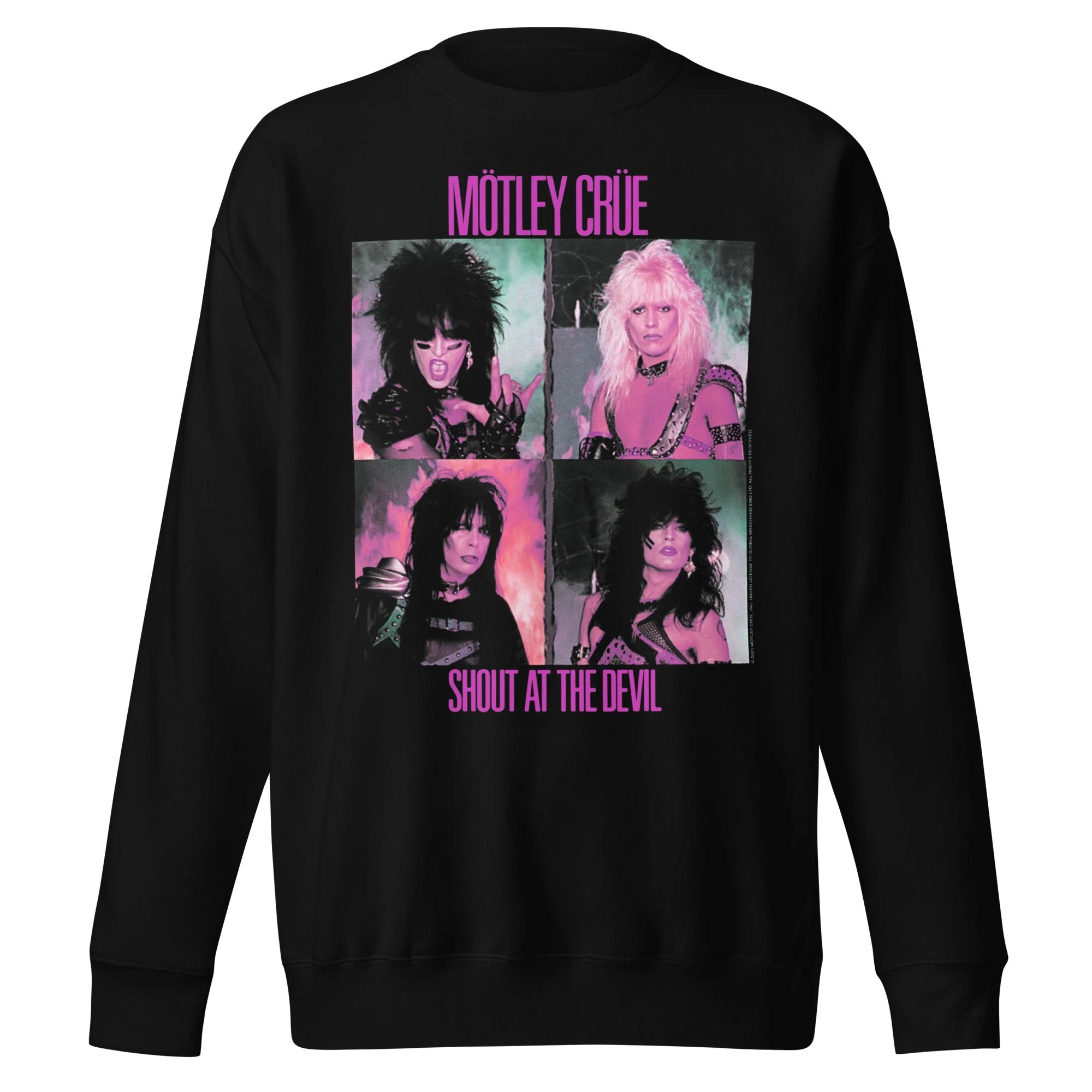 Motley Crue - Pink Shout Jumbo Print Sweatshirt