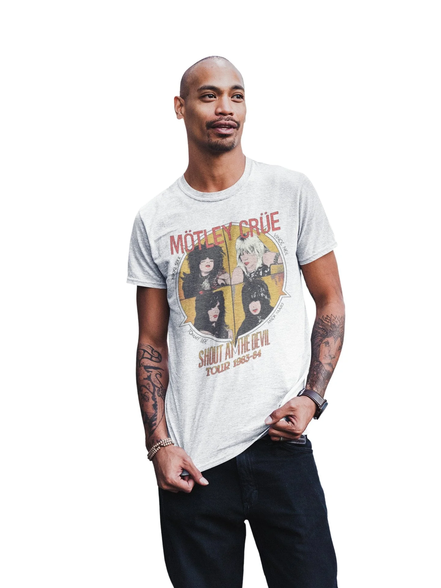 Motley Crue - Shout 83/84 Tour Jumbo Print T-Shirt - Image 2