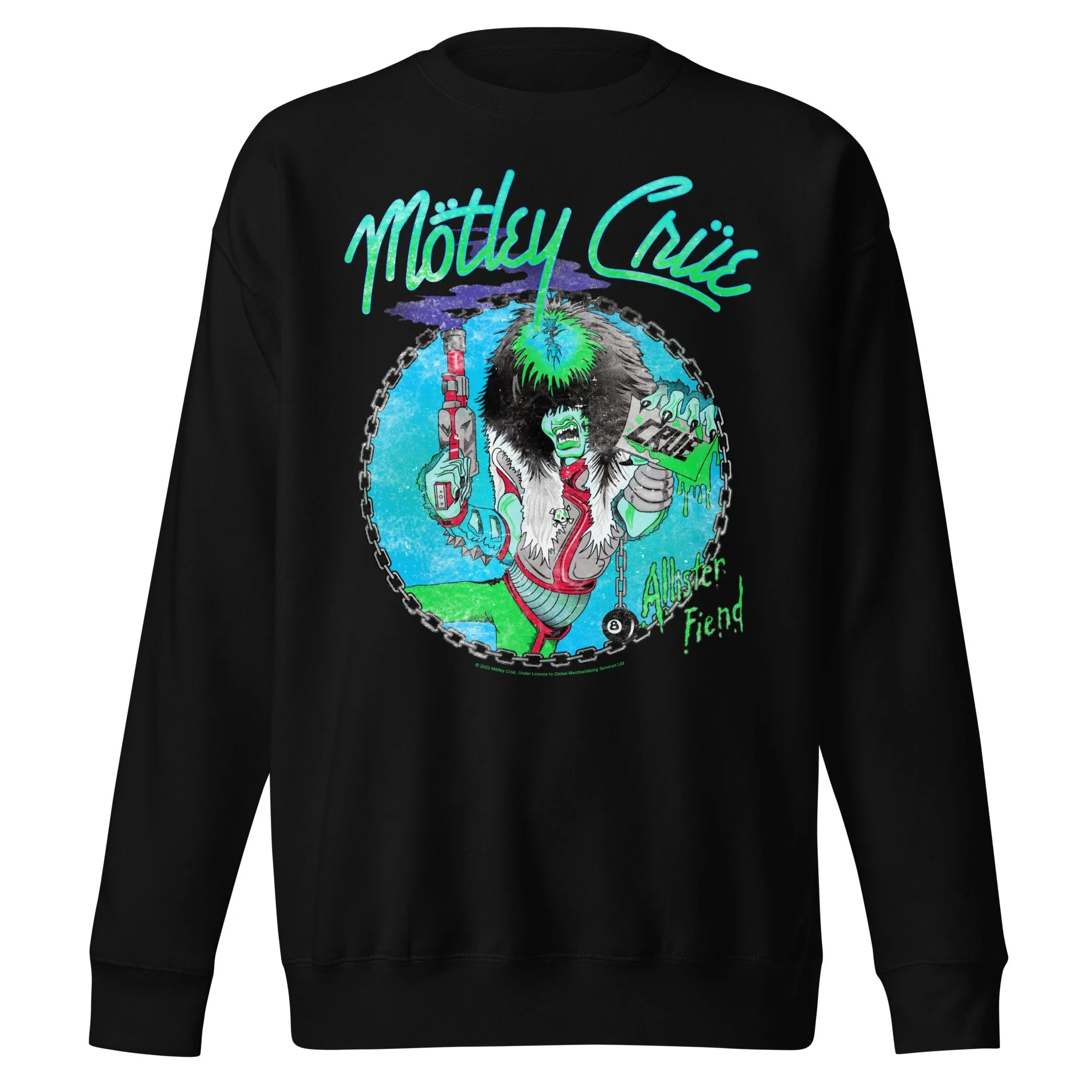 Motley Crue - Turquoise Allister Jumbo Print Sweatshirt