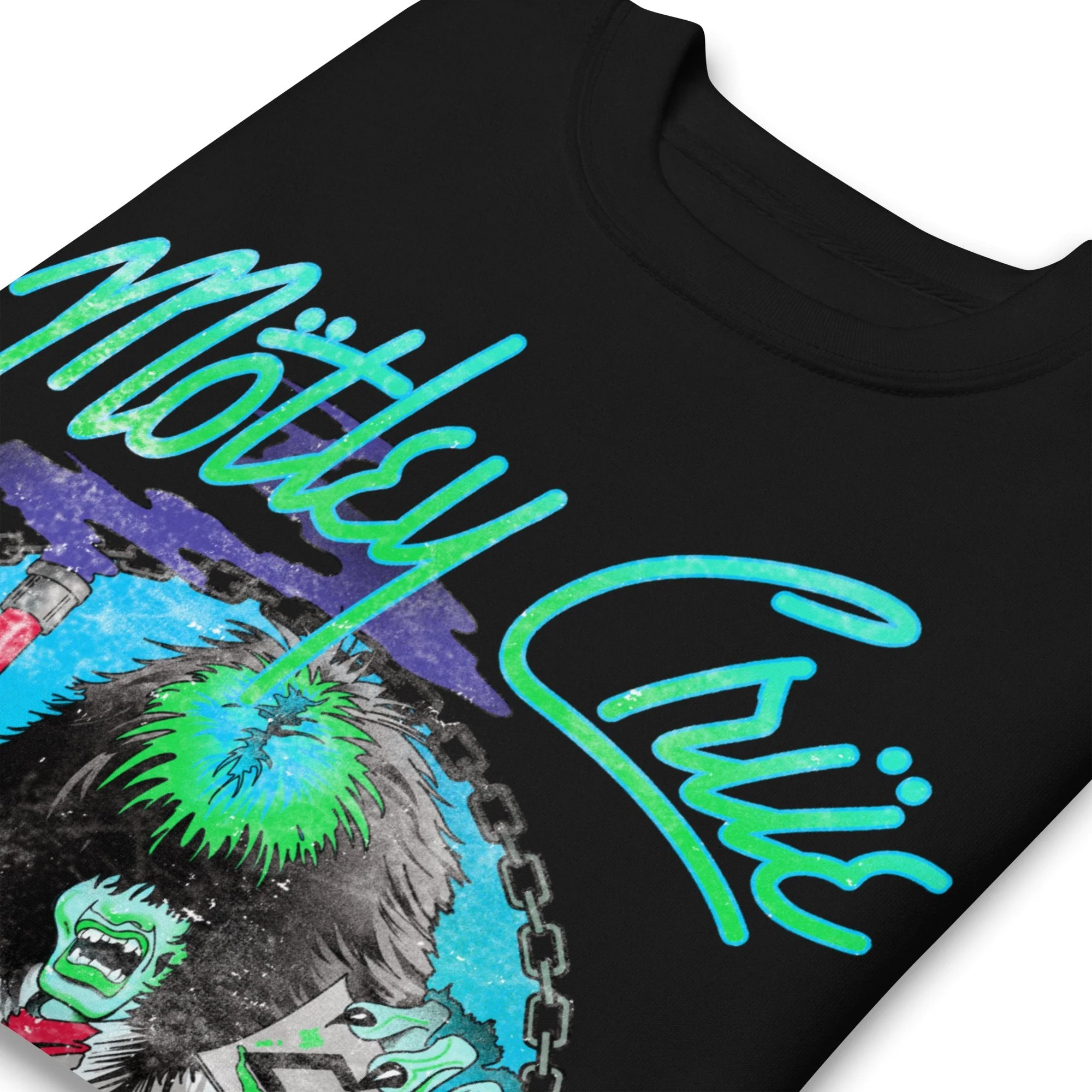 Motley Crue - Turquoise Allister Jumbo Print Sweatshirt - Image 2