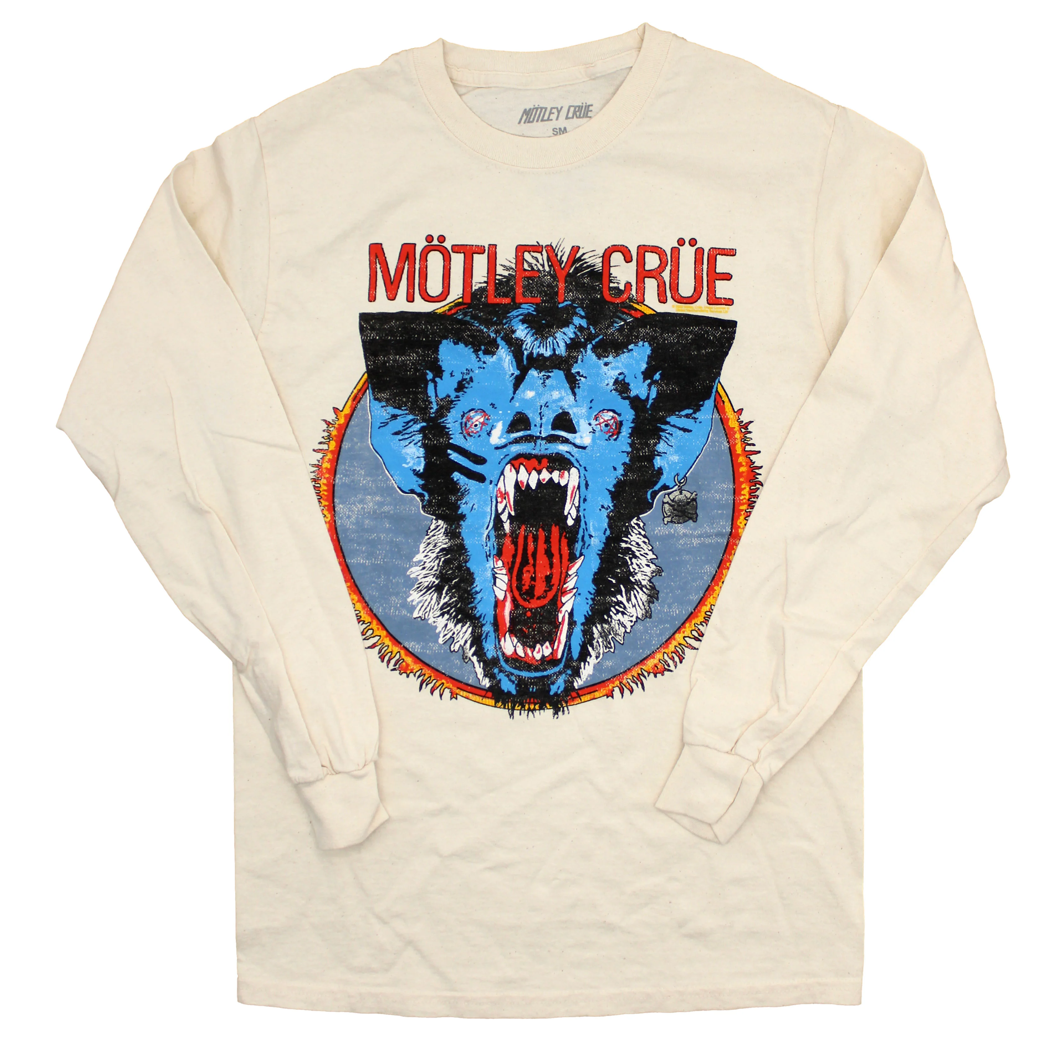 Vintage Distressed Bat Circle Logo Long Sleeve