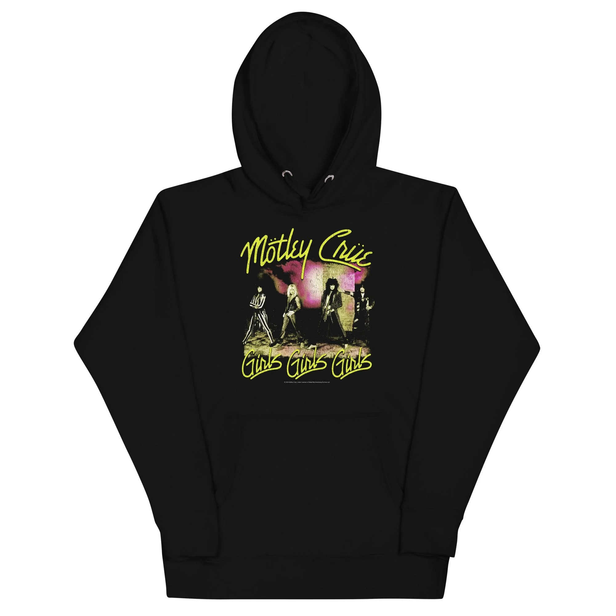Motley Crue - Yellow Girls Classic Hoodie