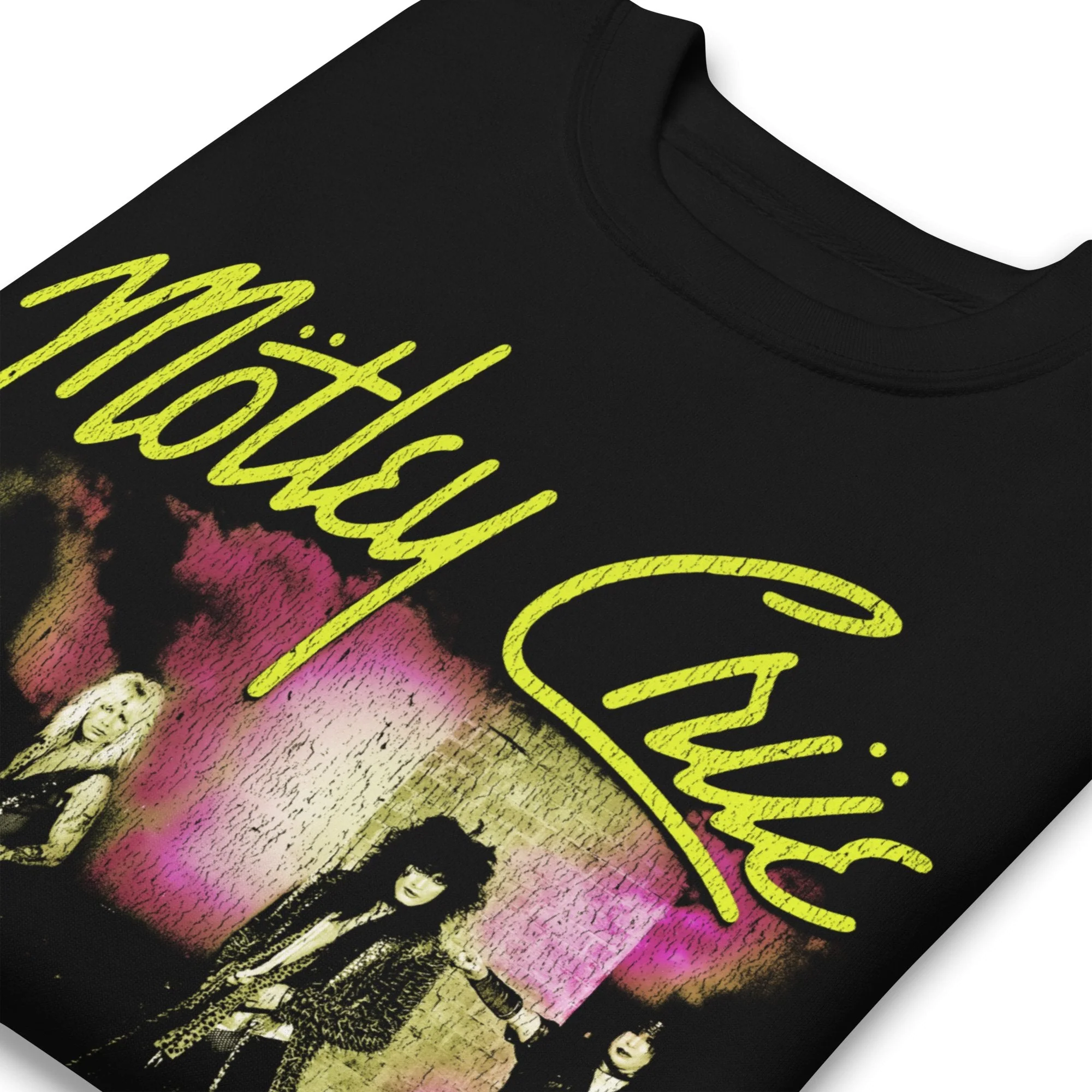 Motley Crue - Yellow Girls Jumbo Print Sweatshirt - Image 2