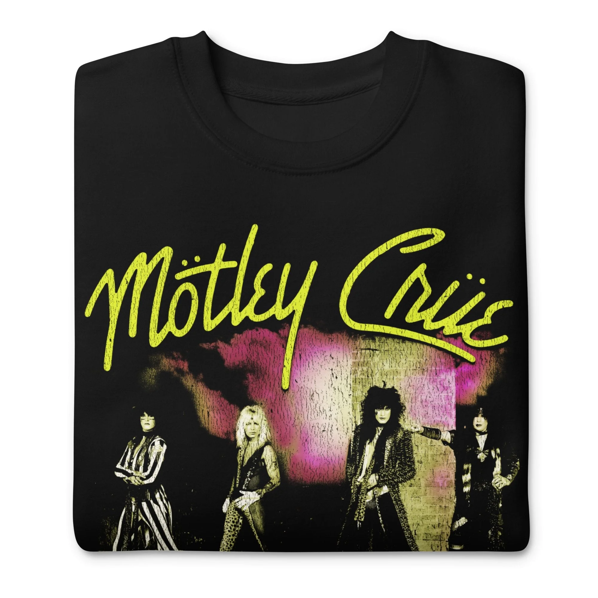 Motley Crue - Yellow Girls Jumbo Print Sweatshirt - Image 3