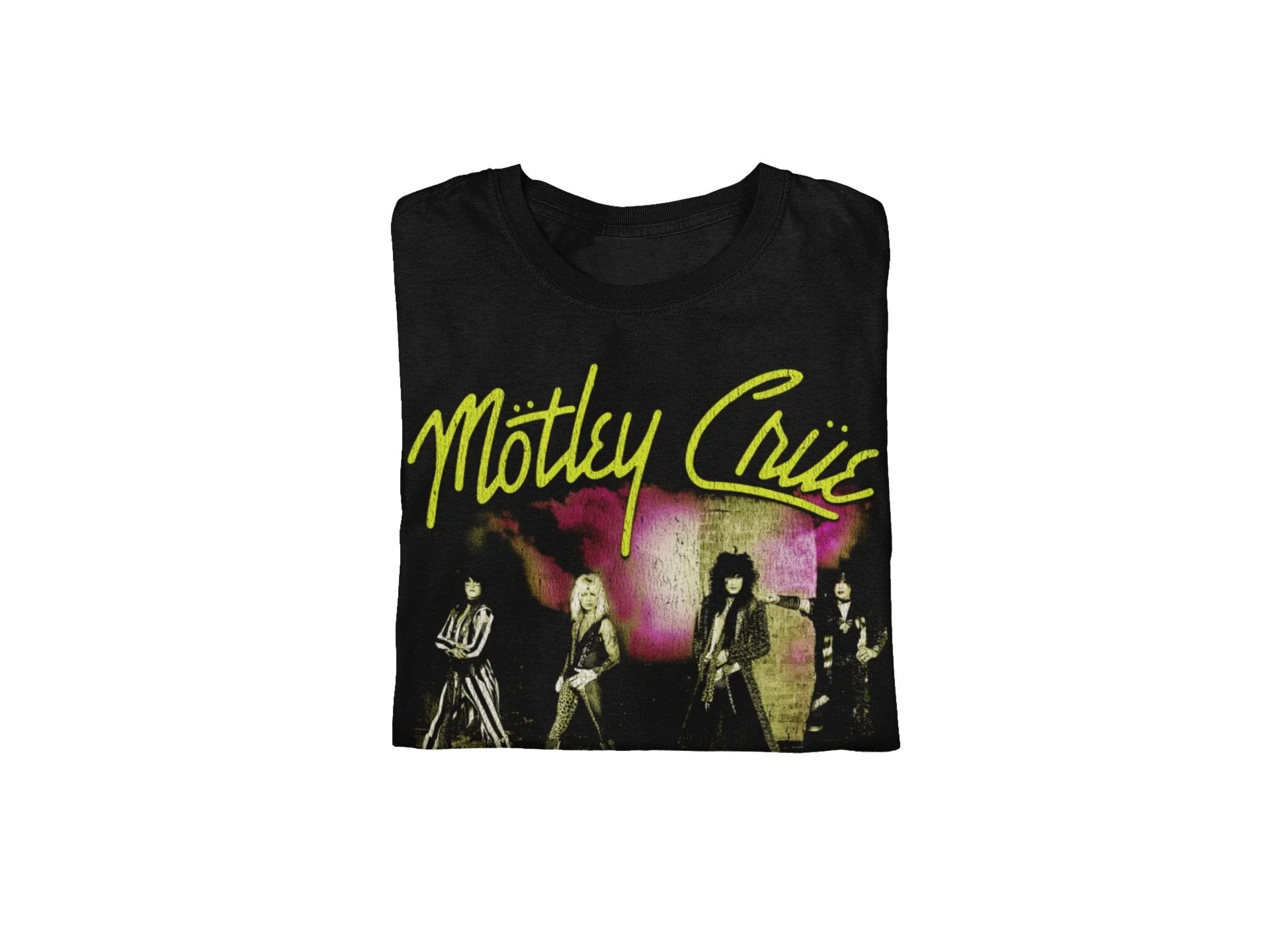 Motley Crue - Yellow Girls T-Shirt - Image 3