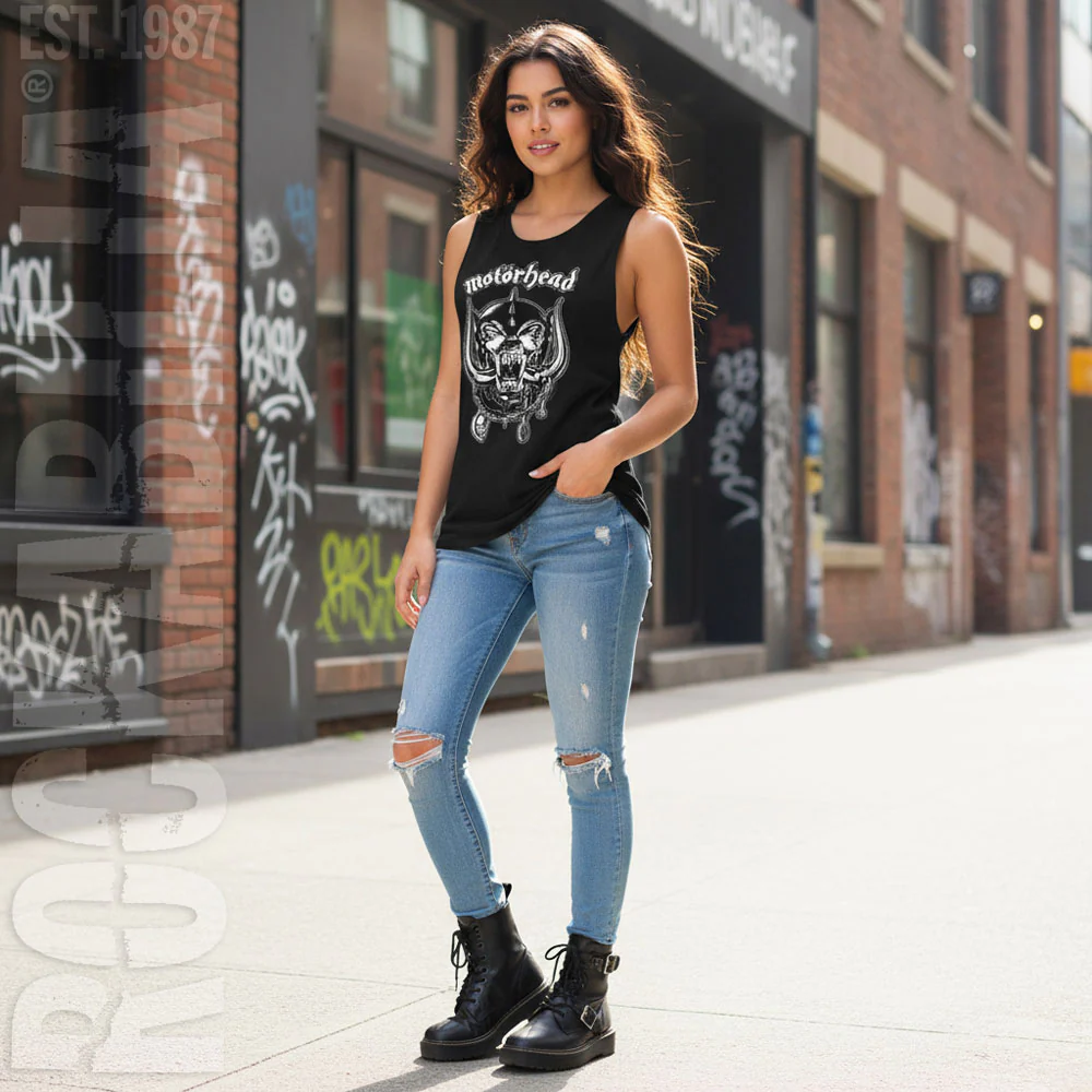 Motorhead Snaggletooth And Logo Womens Tank - Image 2