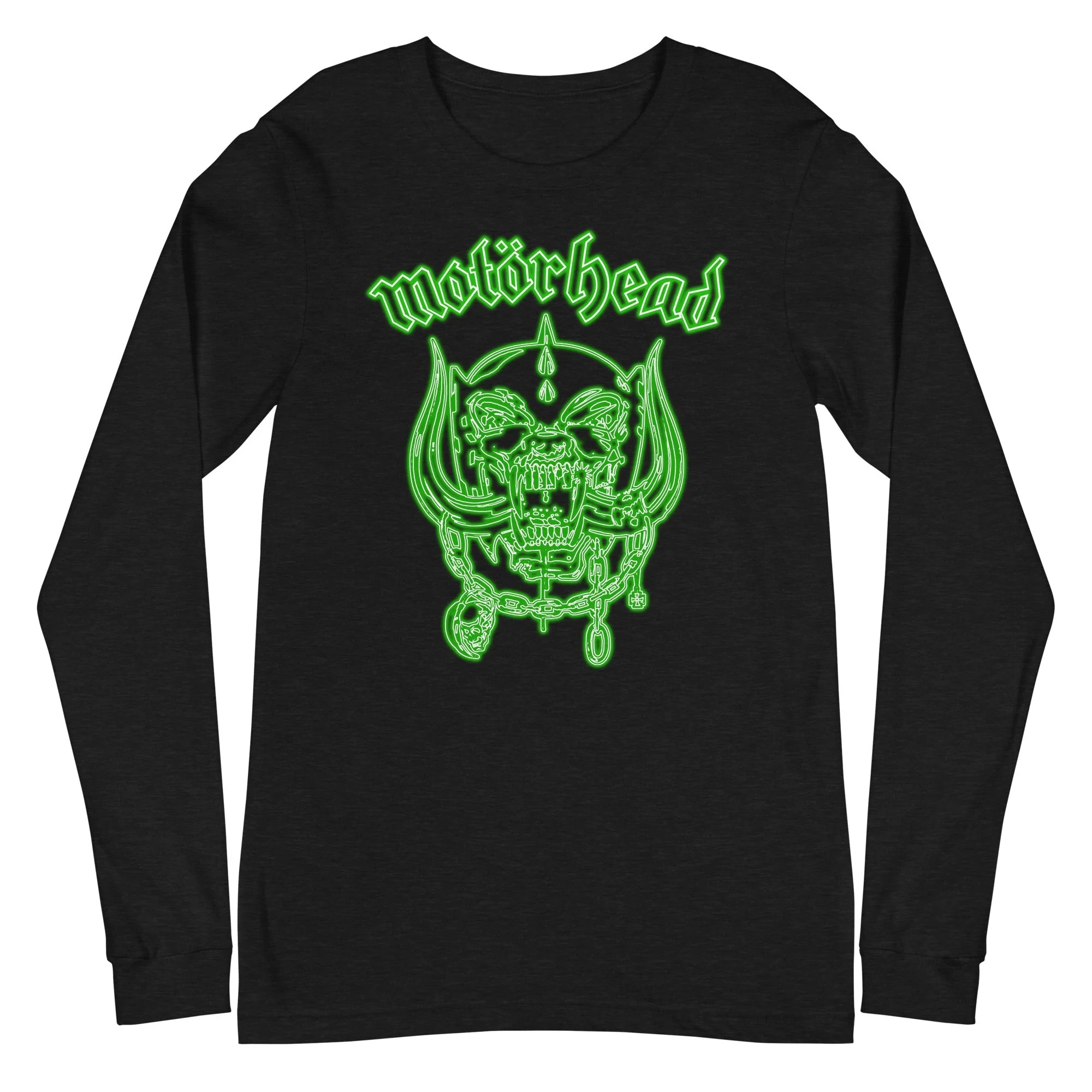 Motorhead - Neon Green Warpig Long Sleeve T-Shirt