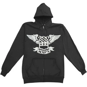Zippered Hooded Sweatshirt