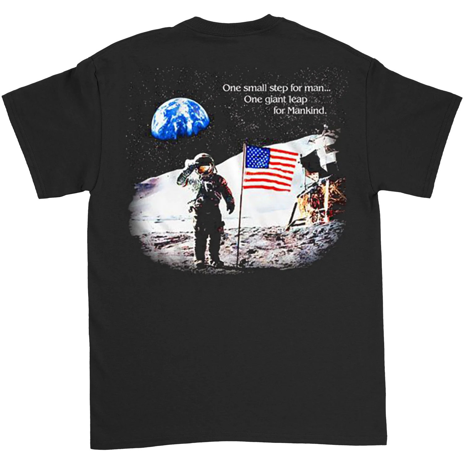 Nasa Moon Landing Flag T-shirt - Image 2