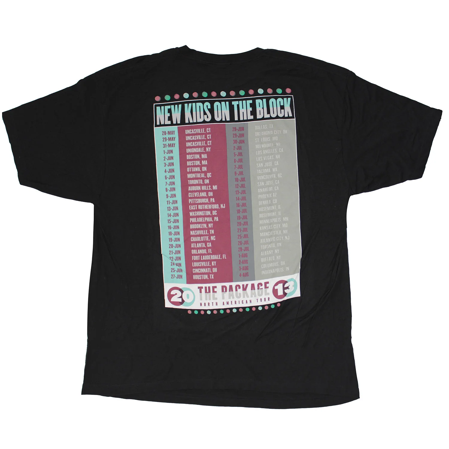 Live At The Package North American Tour 2013 T-shirt - Image 2