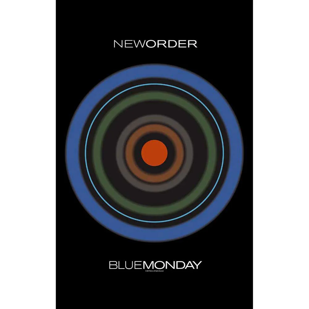 Blue Monday Poster Flag