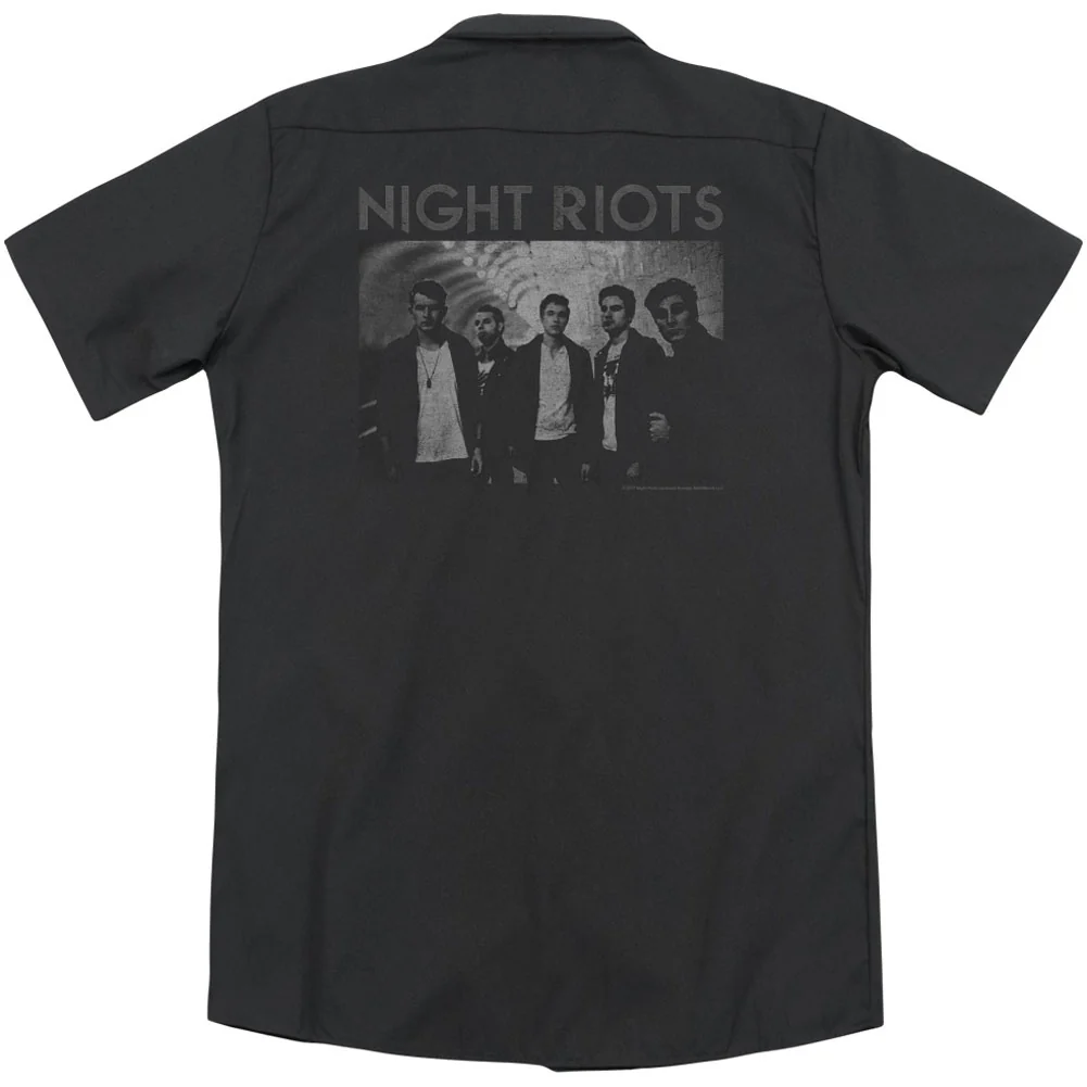 Greyscale (Back Print) Work Shirt - Image 2