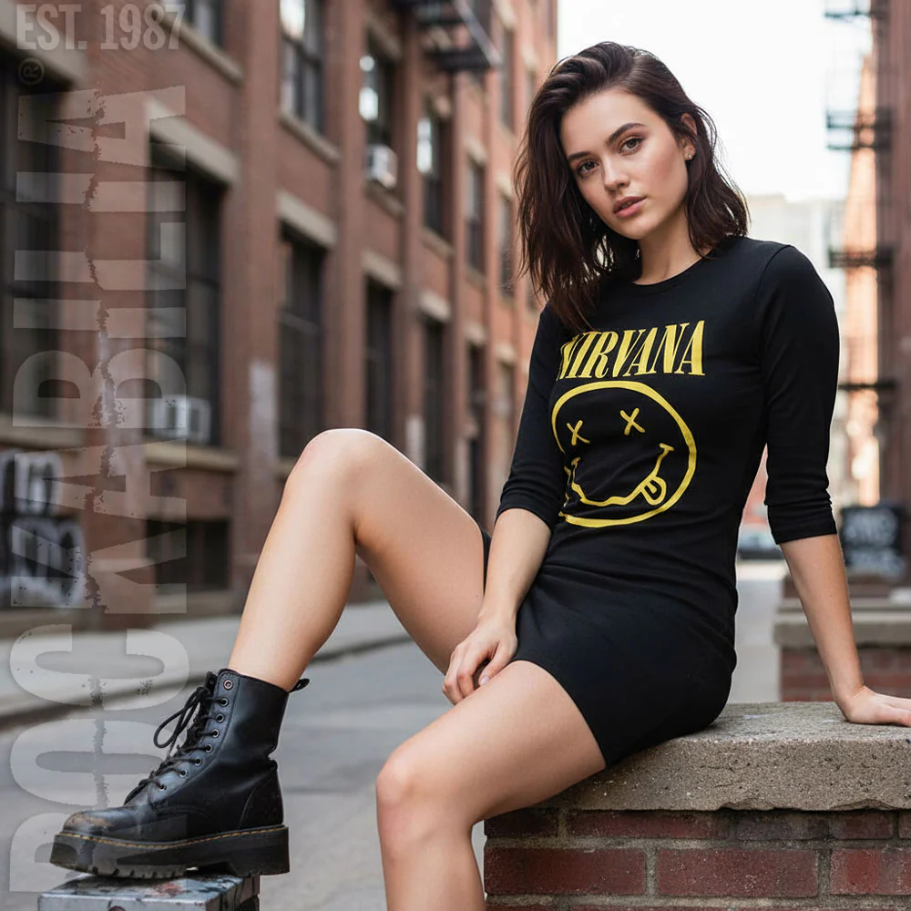 Yellow Happy Face Work Dress - Image 2